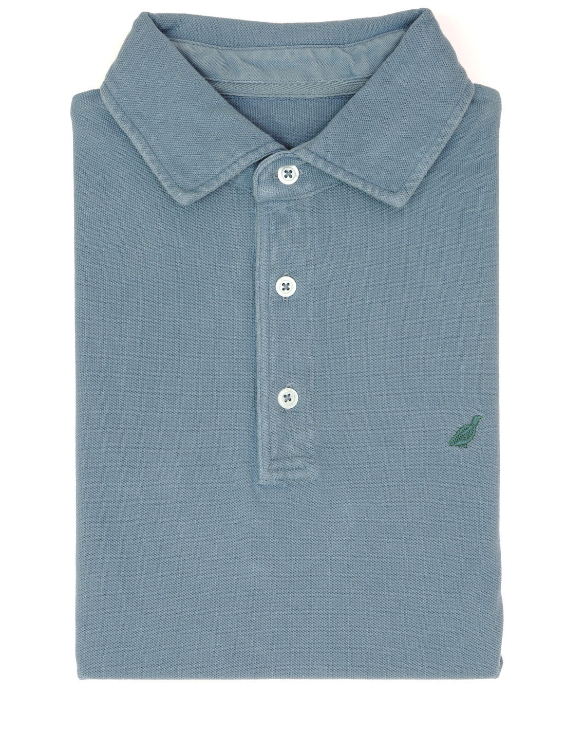 Polo pique manga larga Azul oscuro