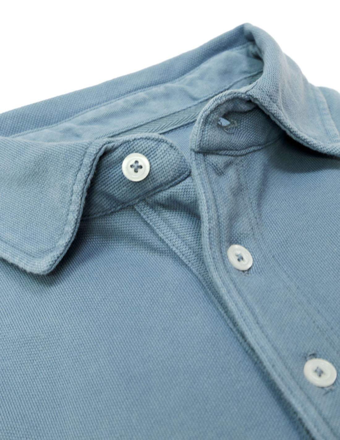 Polo pique manga larga Azul oscuro