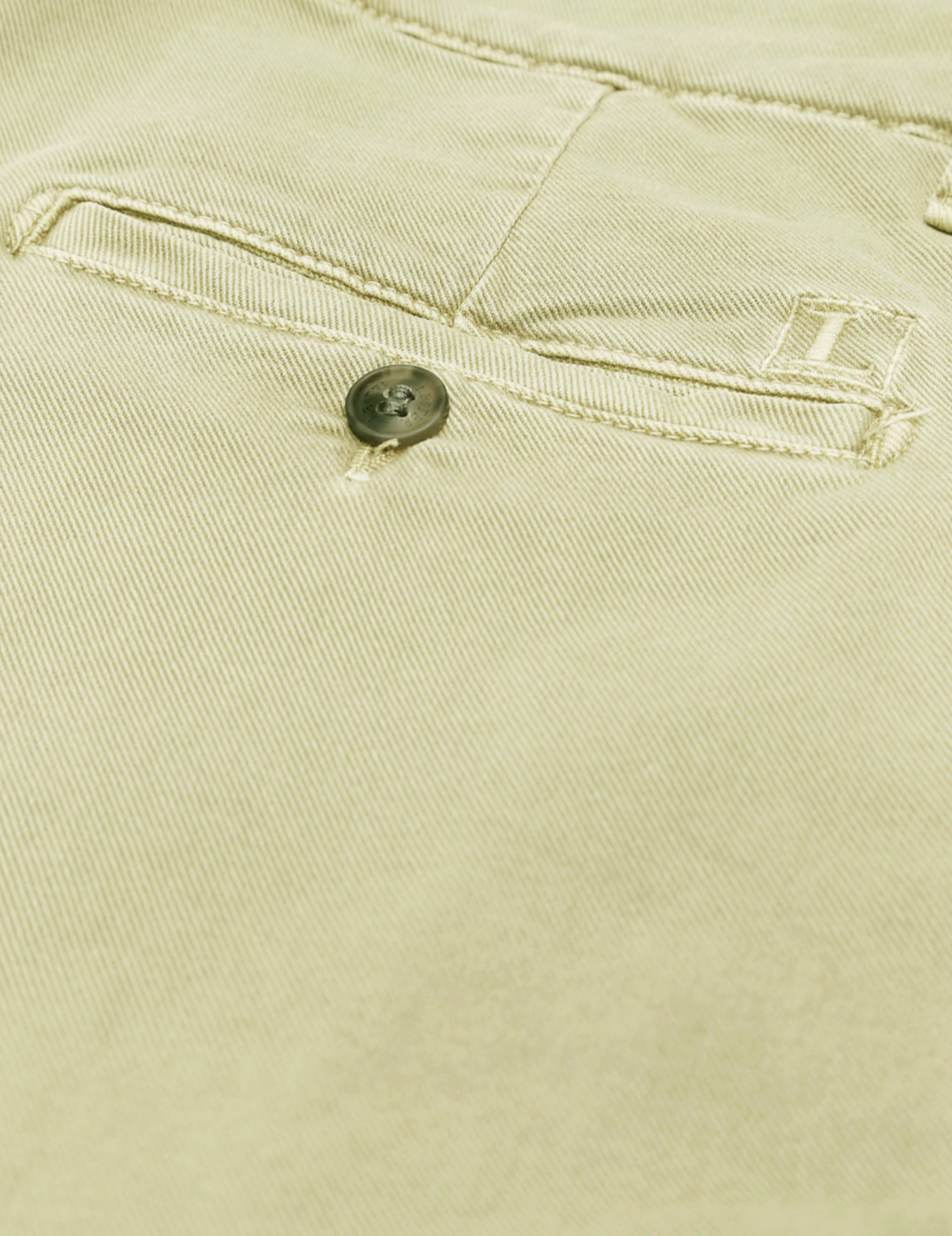 Pantalón chino sarga lavado Beige