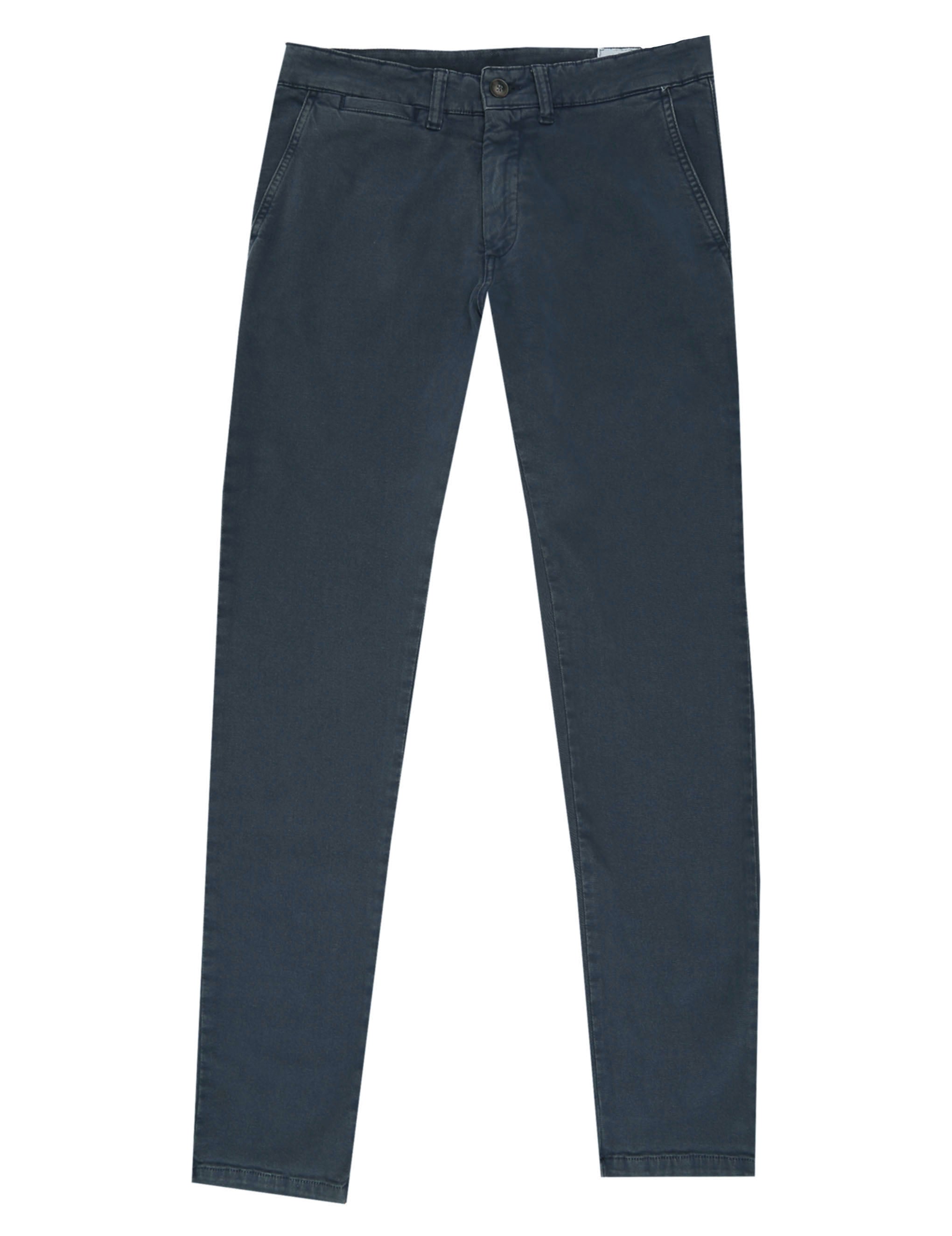 Pantalón chino sarga lavado Azul