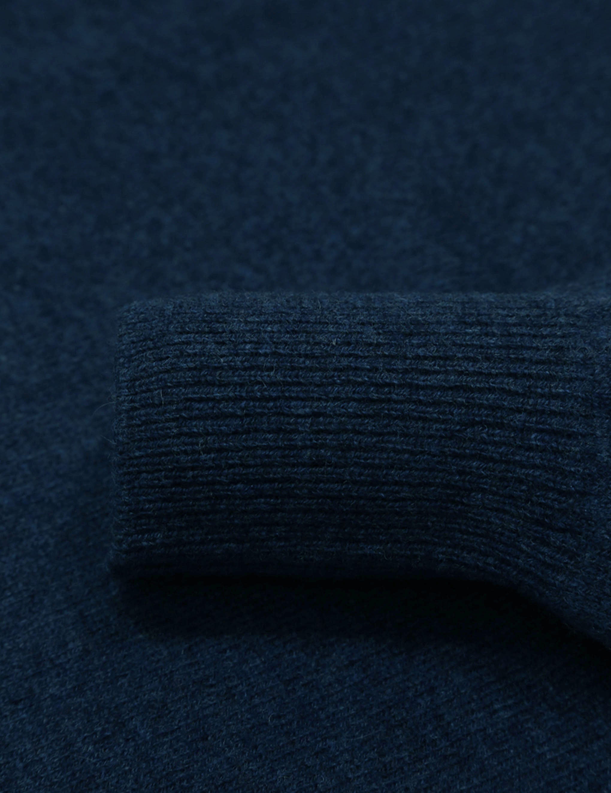 Jersey lana caja Azul oscuro