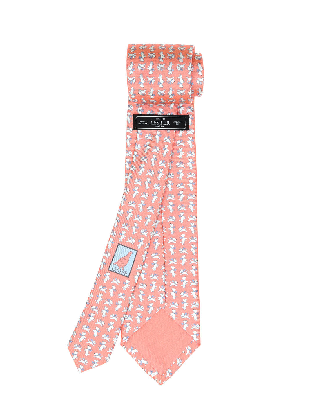 Corbata perro con lazo Rosa/azul