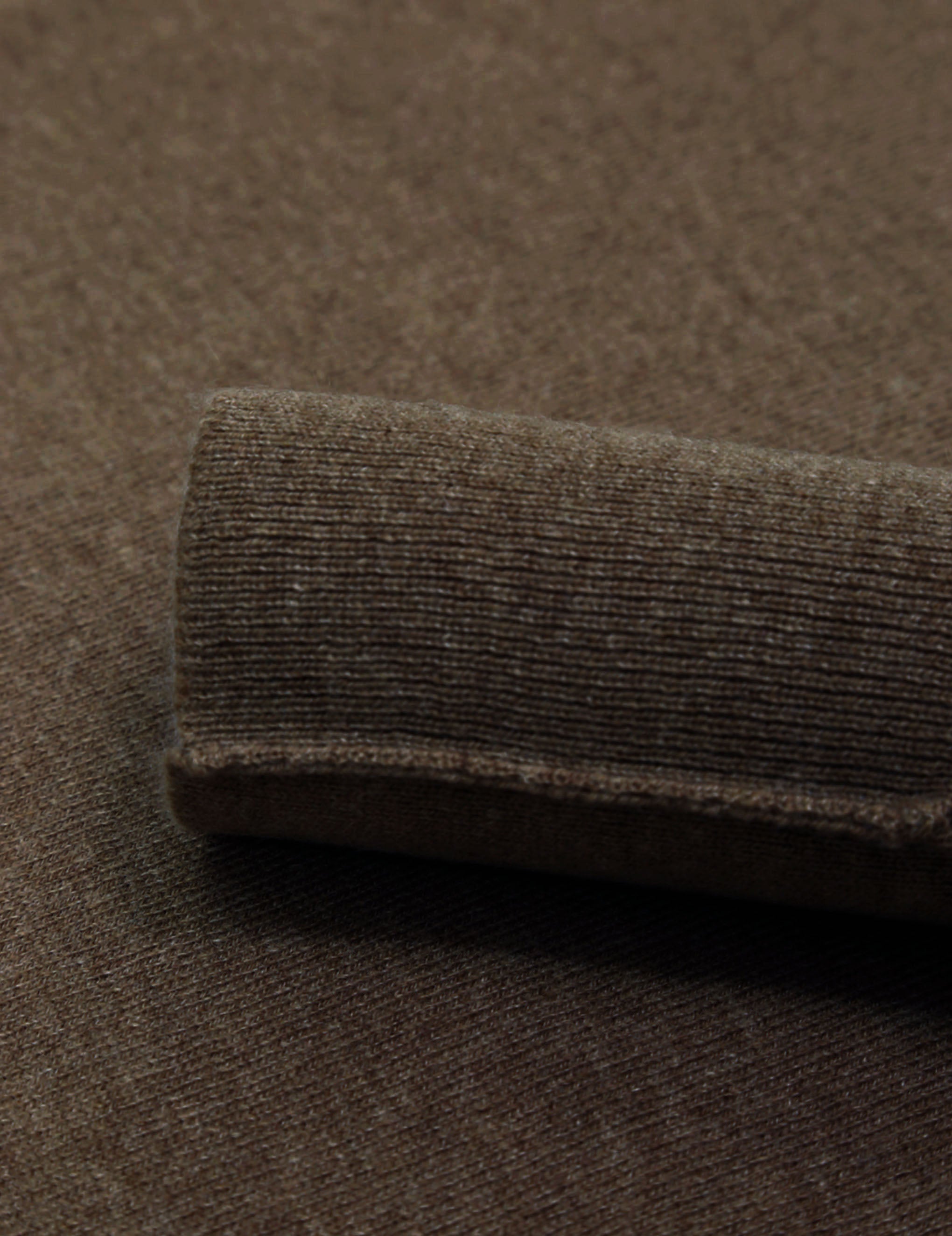 Jersey cashmere pico Marrón