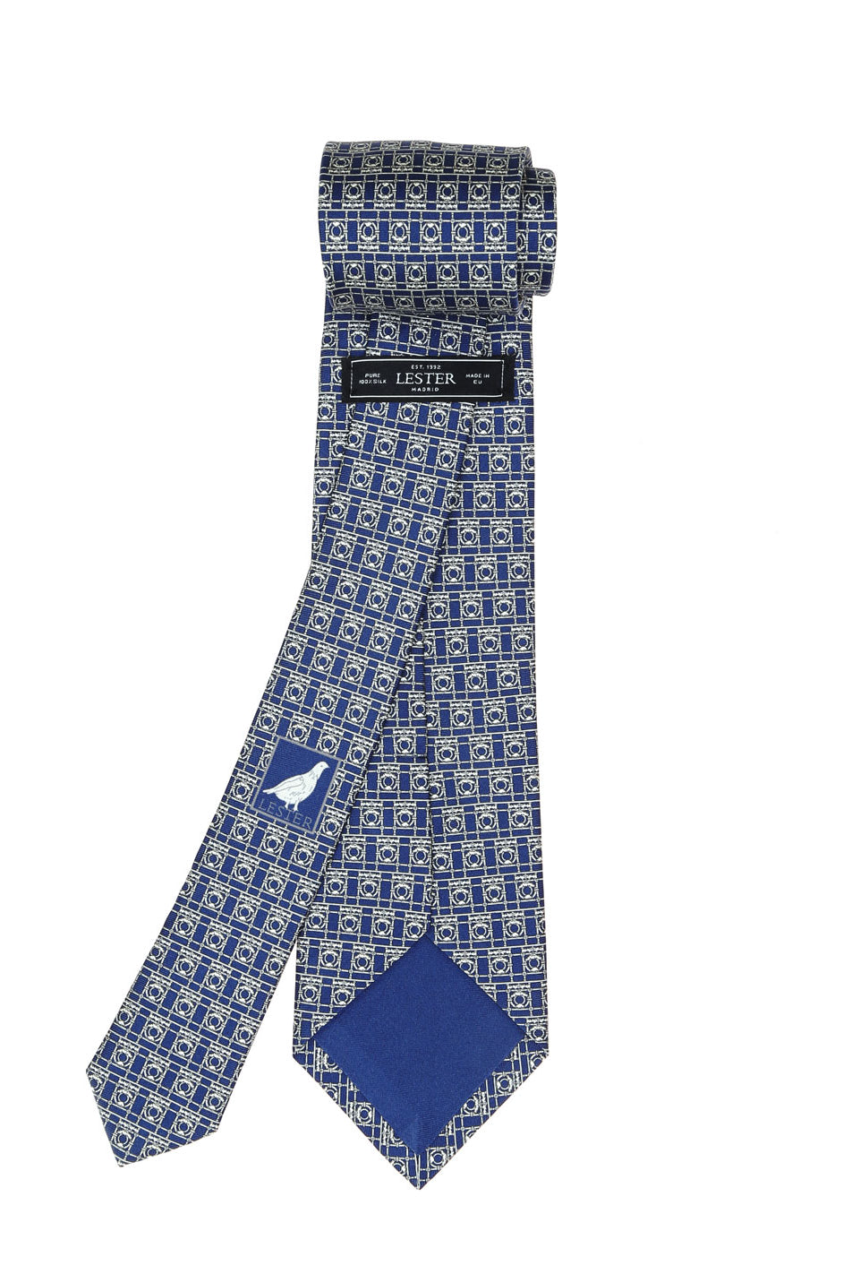 Corbata barandilla peq. Azul/blanco