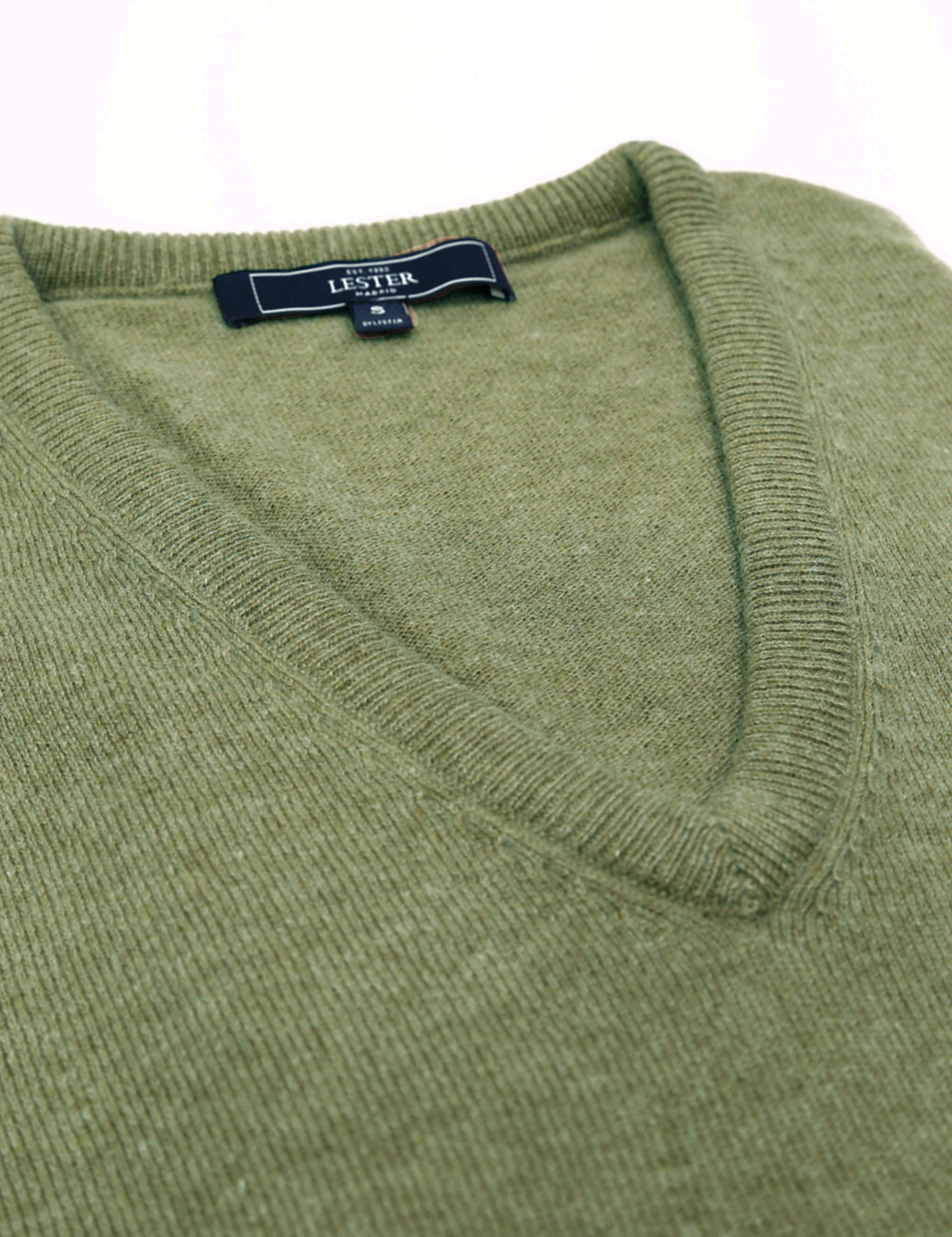 Jersey cashmere pico Verde