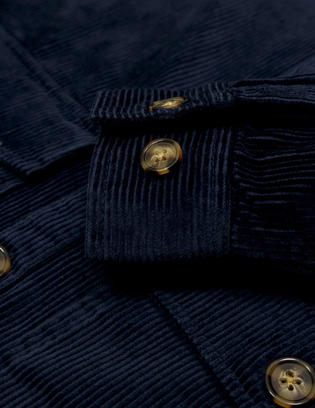 Camisa pana bolsillos Azul