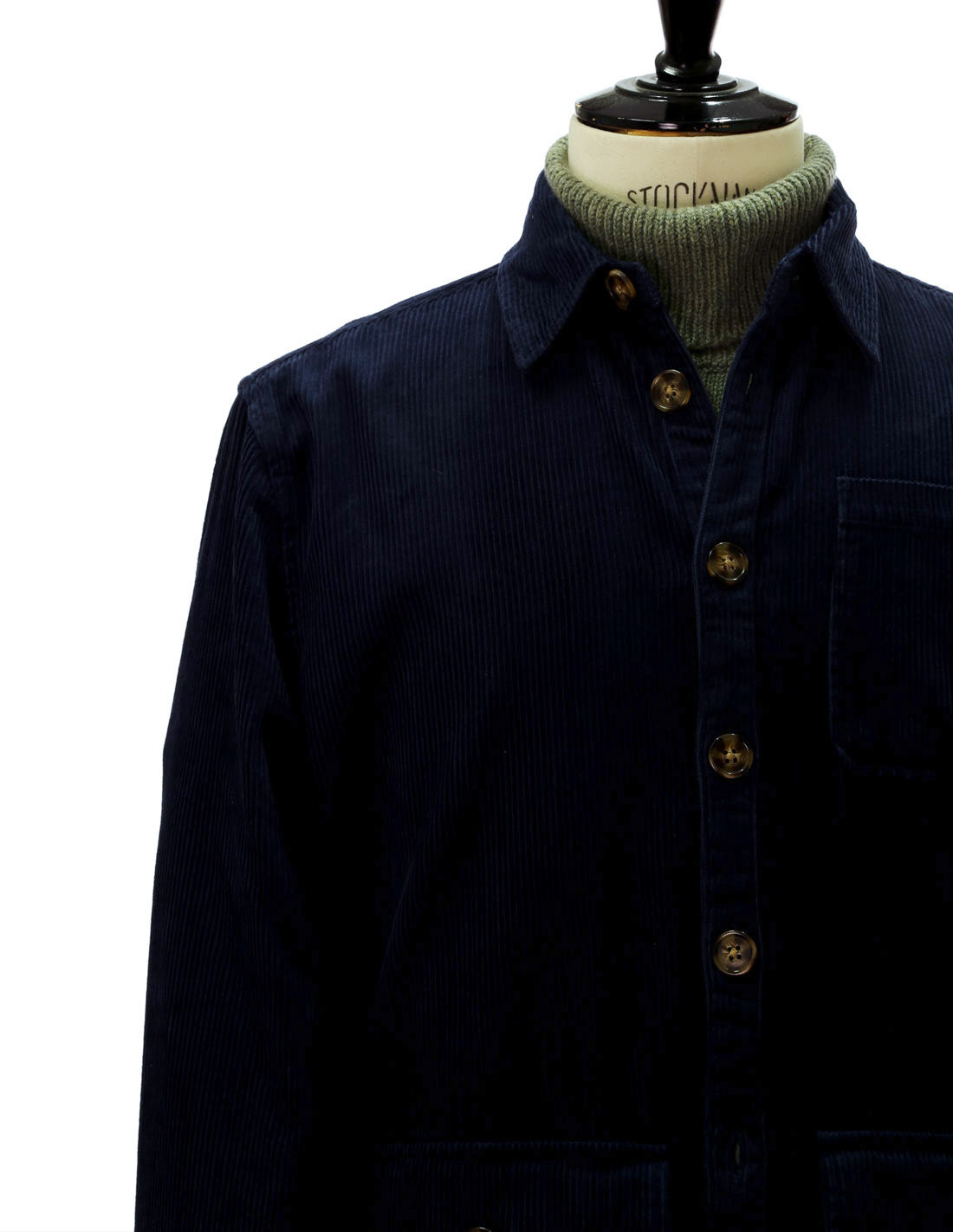 Camisa pana bolsillos Azul