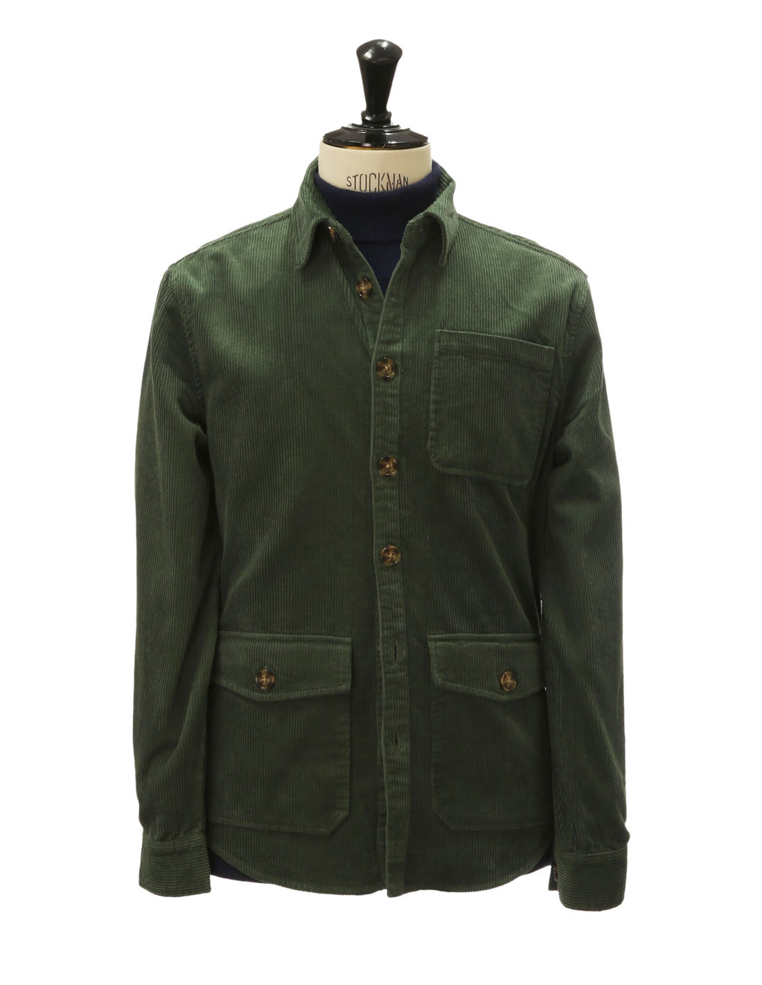 Camisa pana bolsillos Verde
