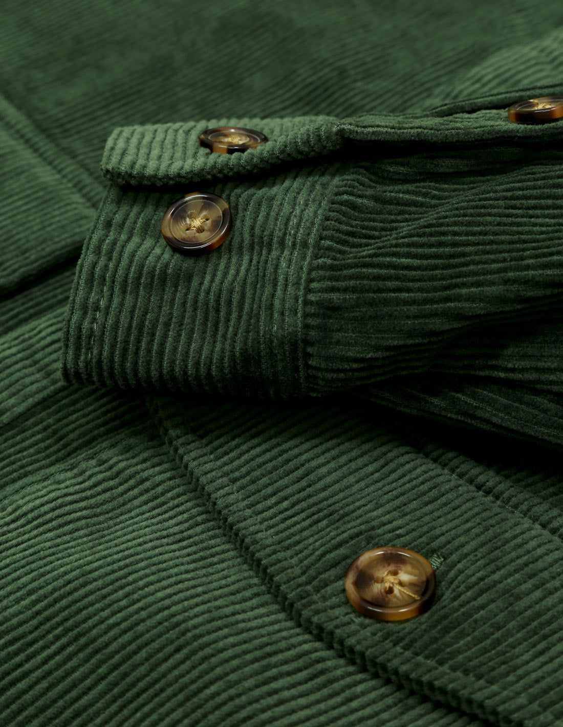 Camisa pana bolsillos Verde