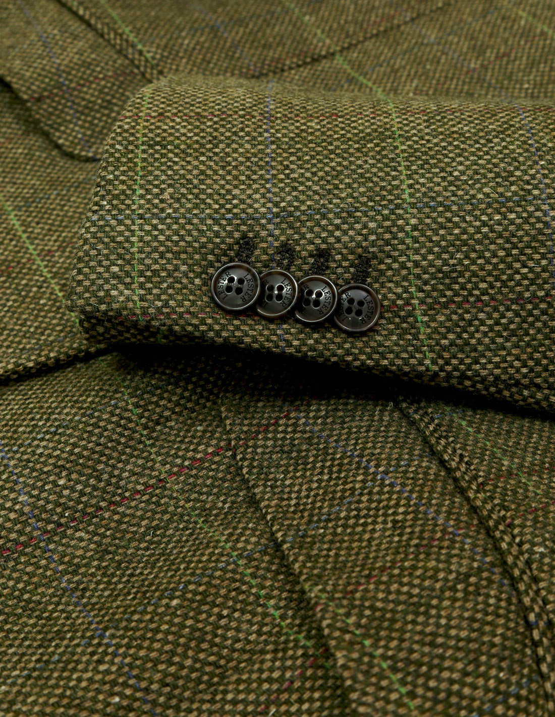 Chaqueta tweed derby Verde
