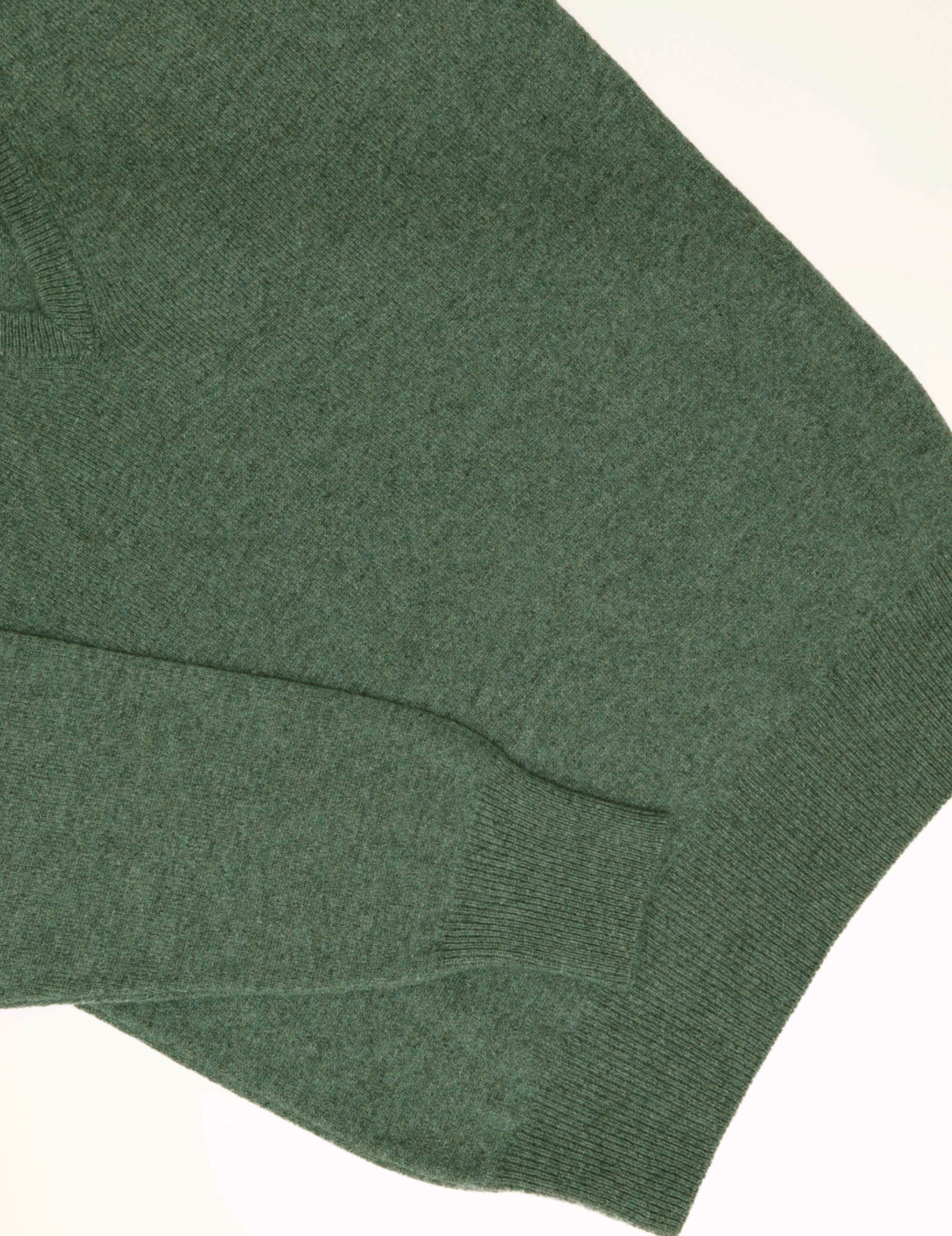 Jersey lana pico Verde oscuro