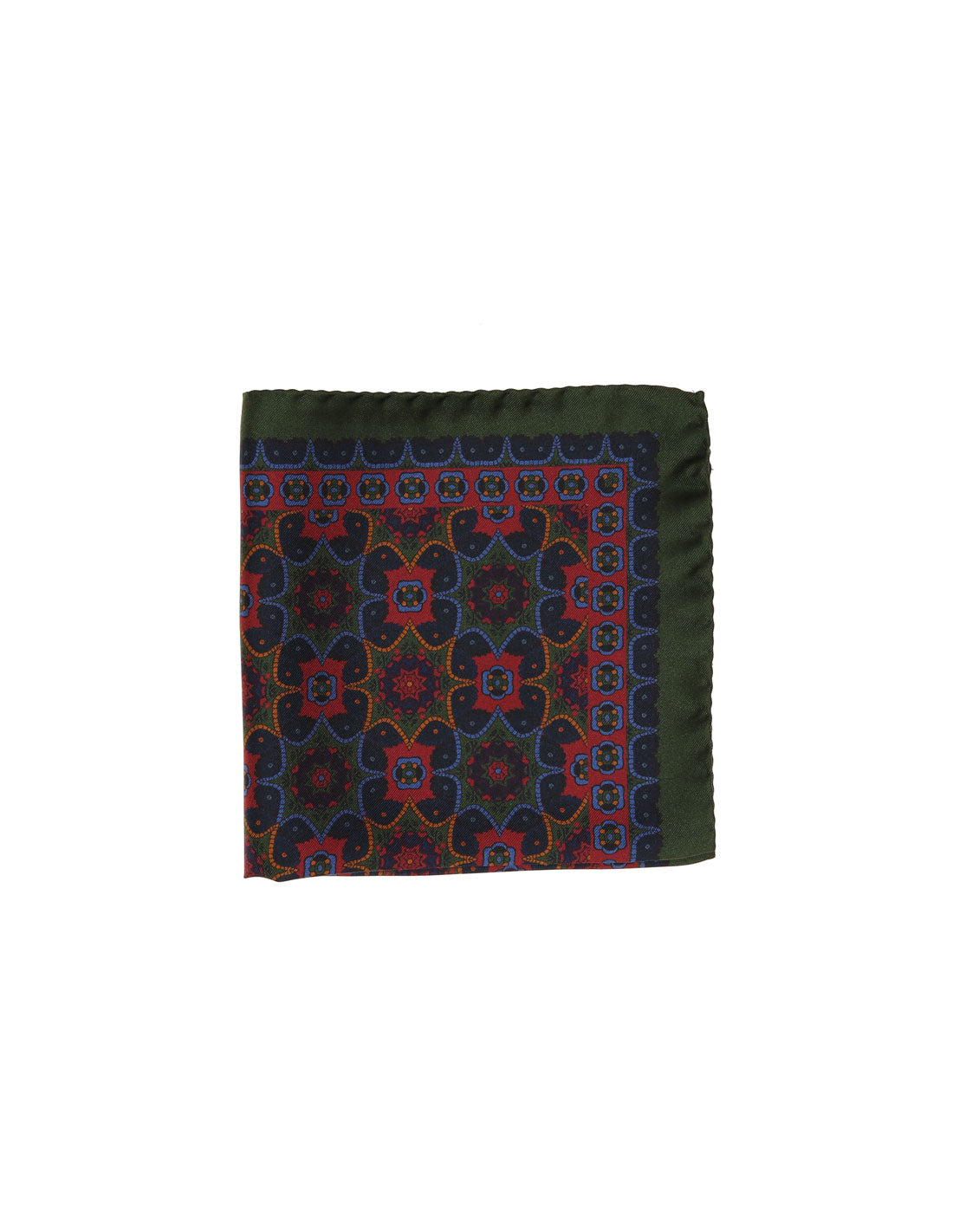 Pañuelo bolsillo prismas Verde