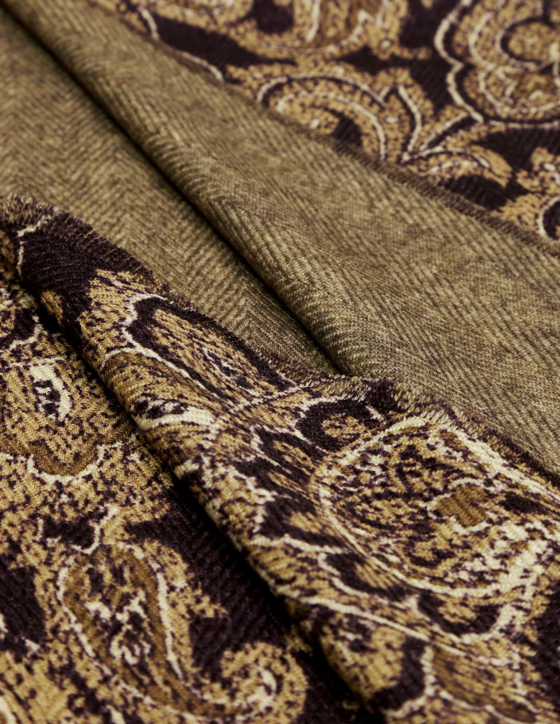 Foulard paisley lana Malva