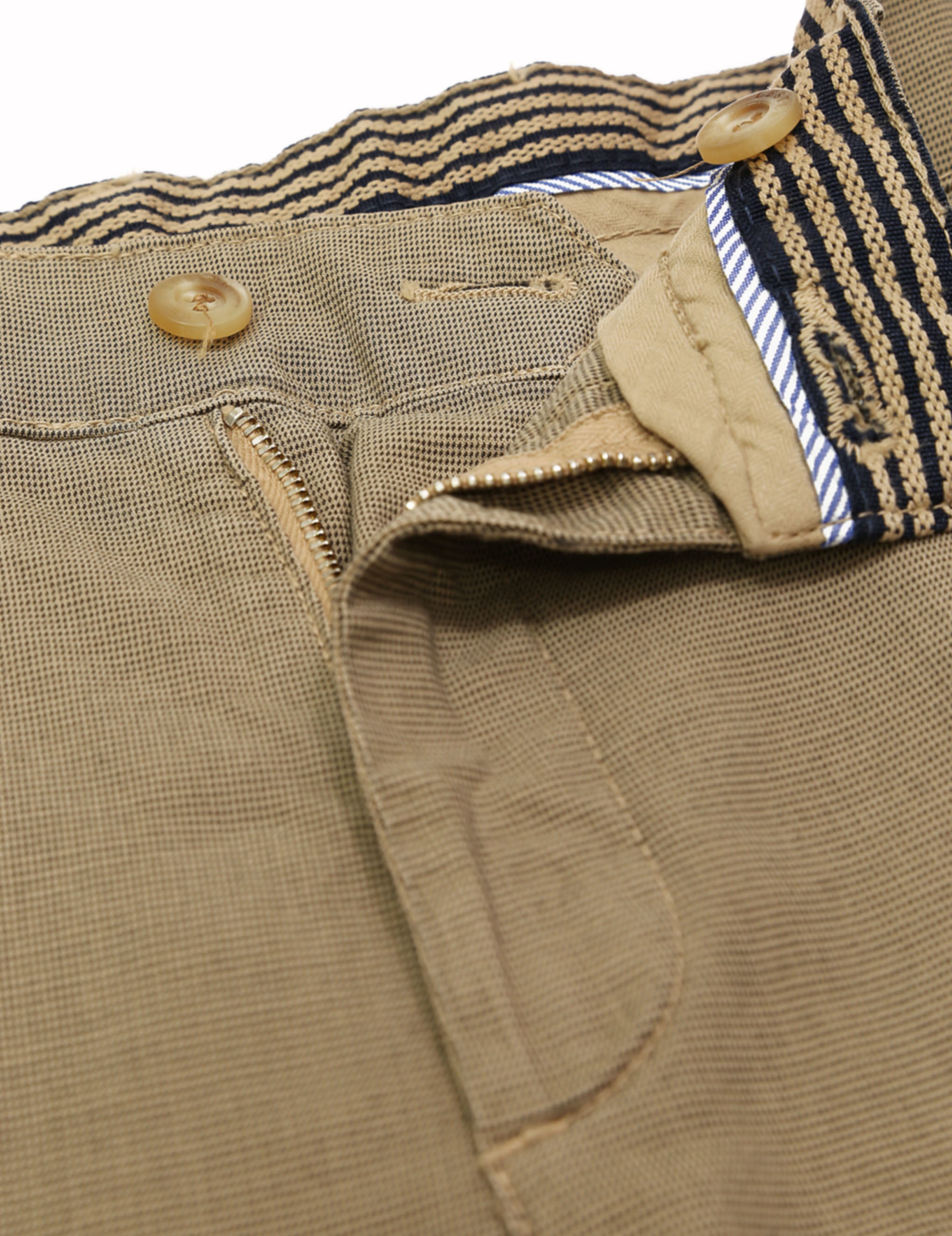 Pantalón pata de gallo Beige