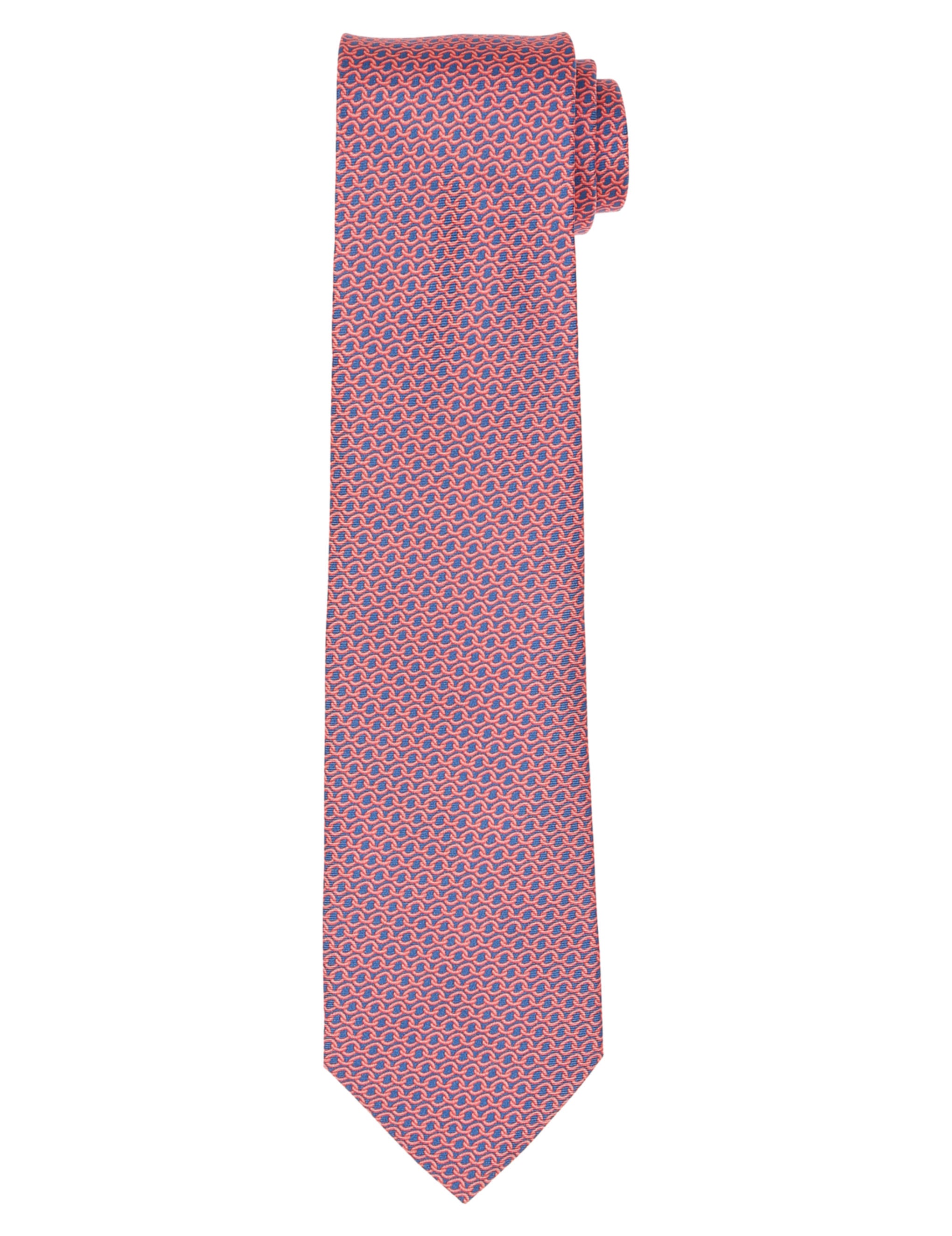 Corbata cadenas Azul/rojo