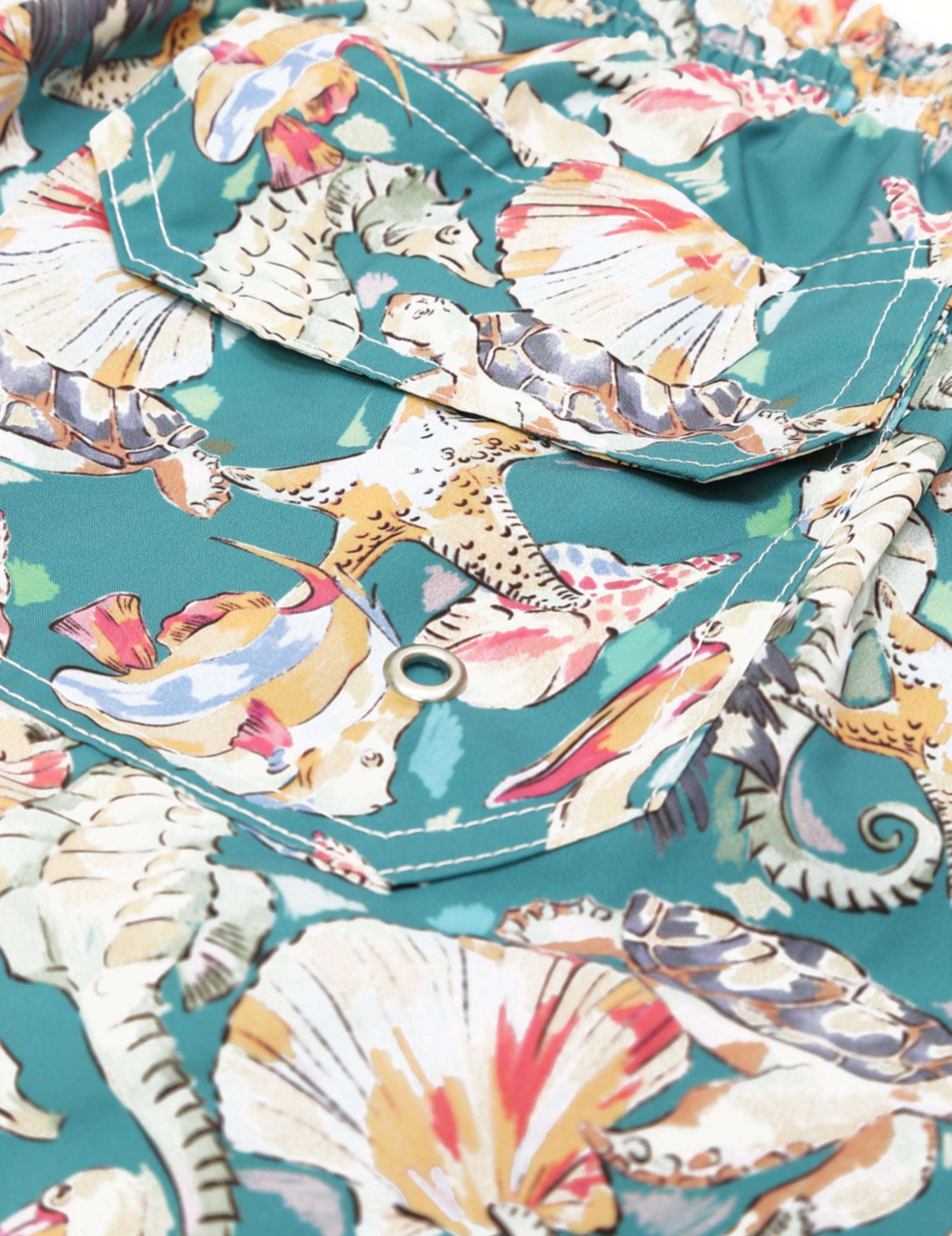 Traje de baño pelicanos tortugas Turquesa