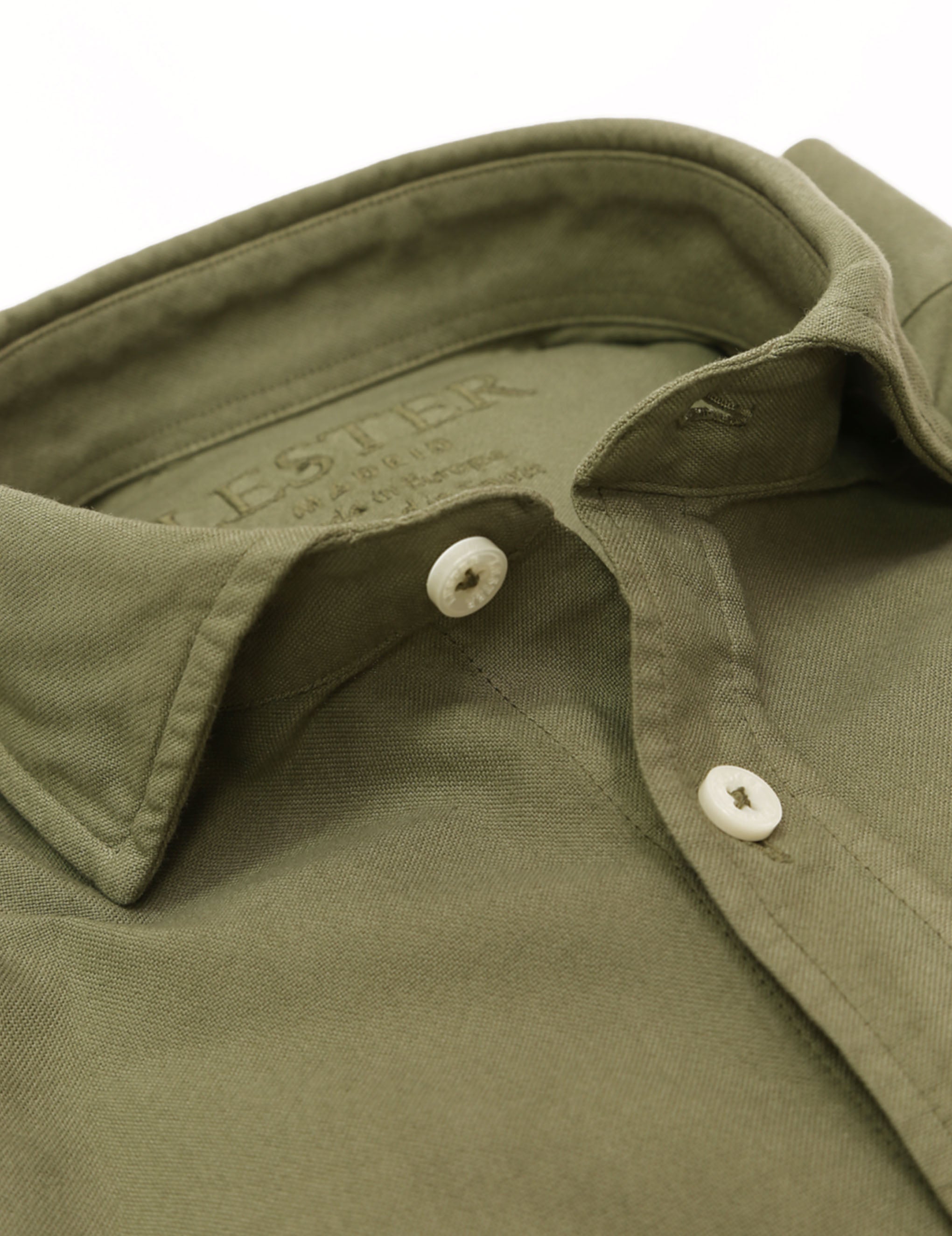 Camisa oxford tintada Verde