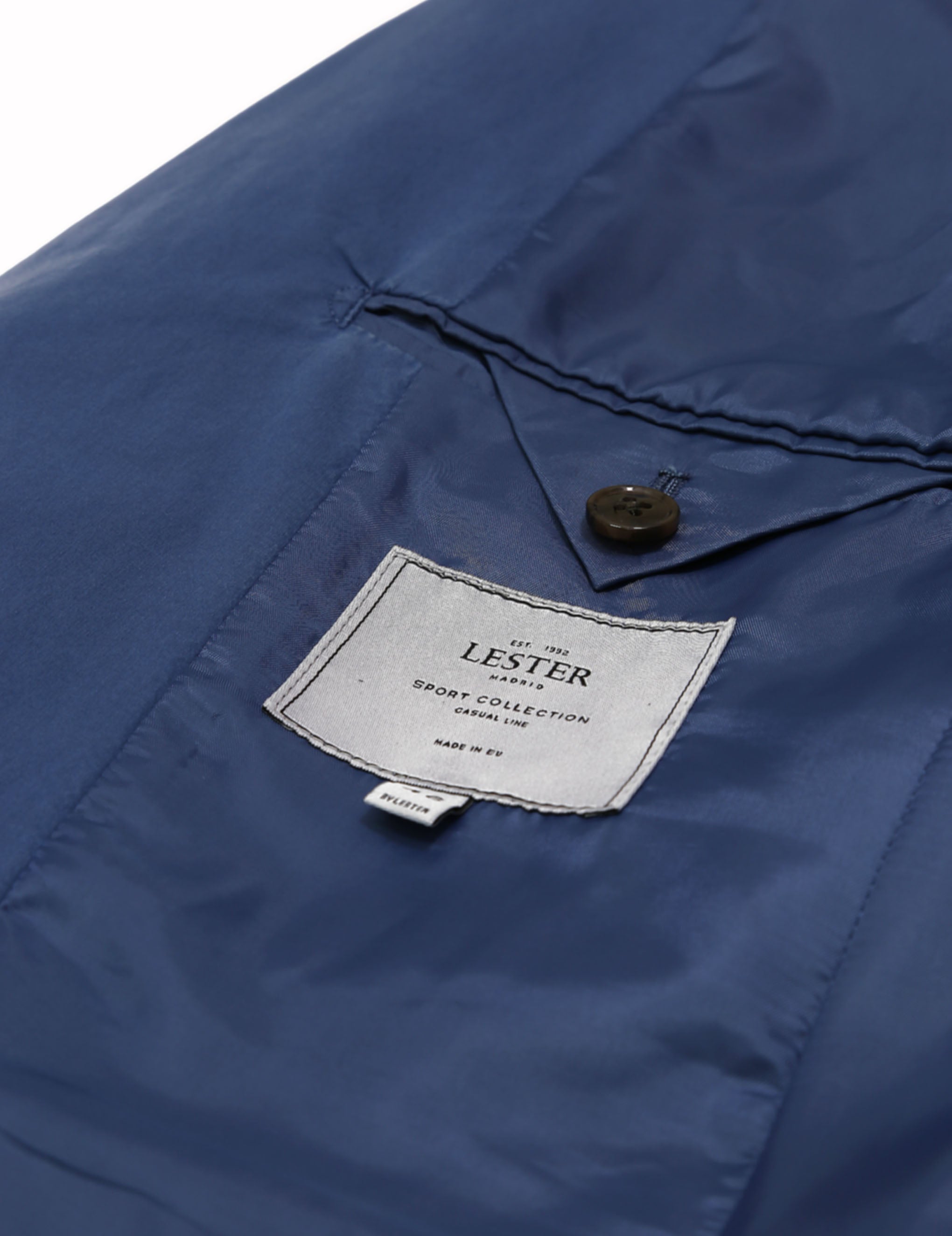Chaqueta popelin lavada Azul medio
