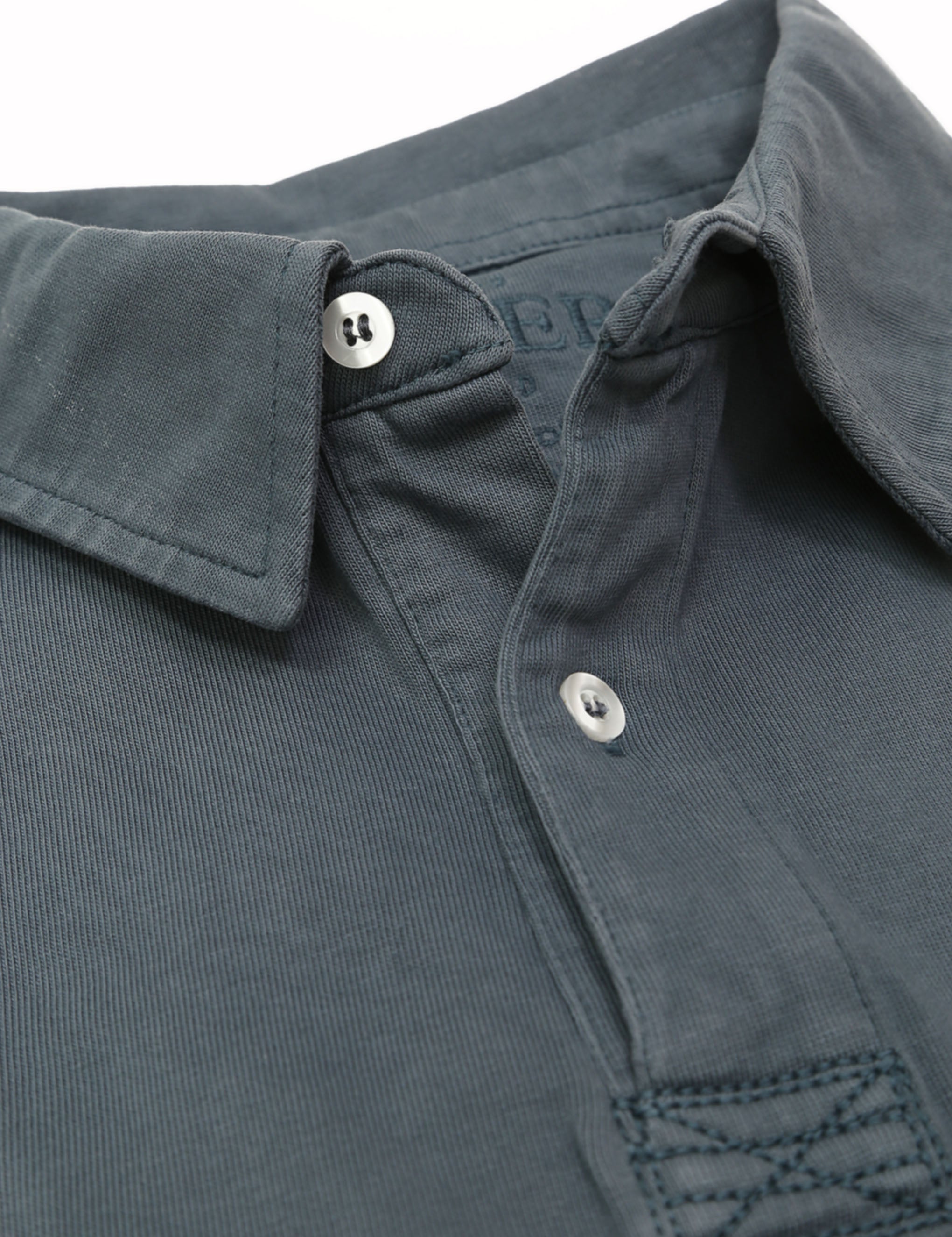 Polo jersey manga larga Azul oscuro