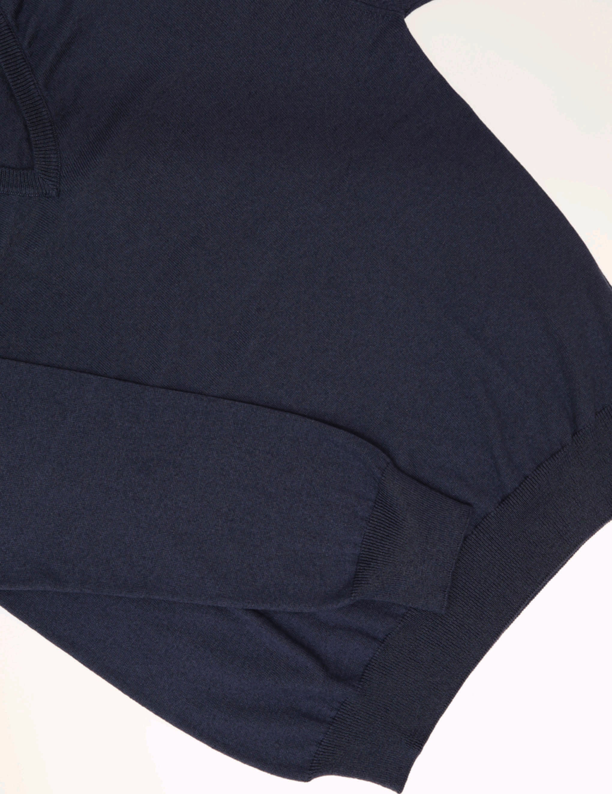 Jersey pico algodón cashmere Azul oscuro