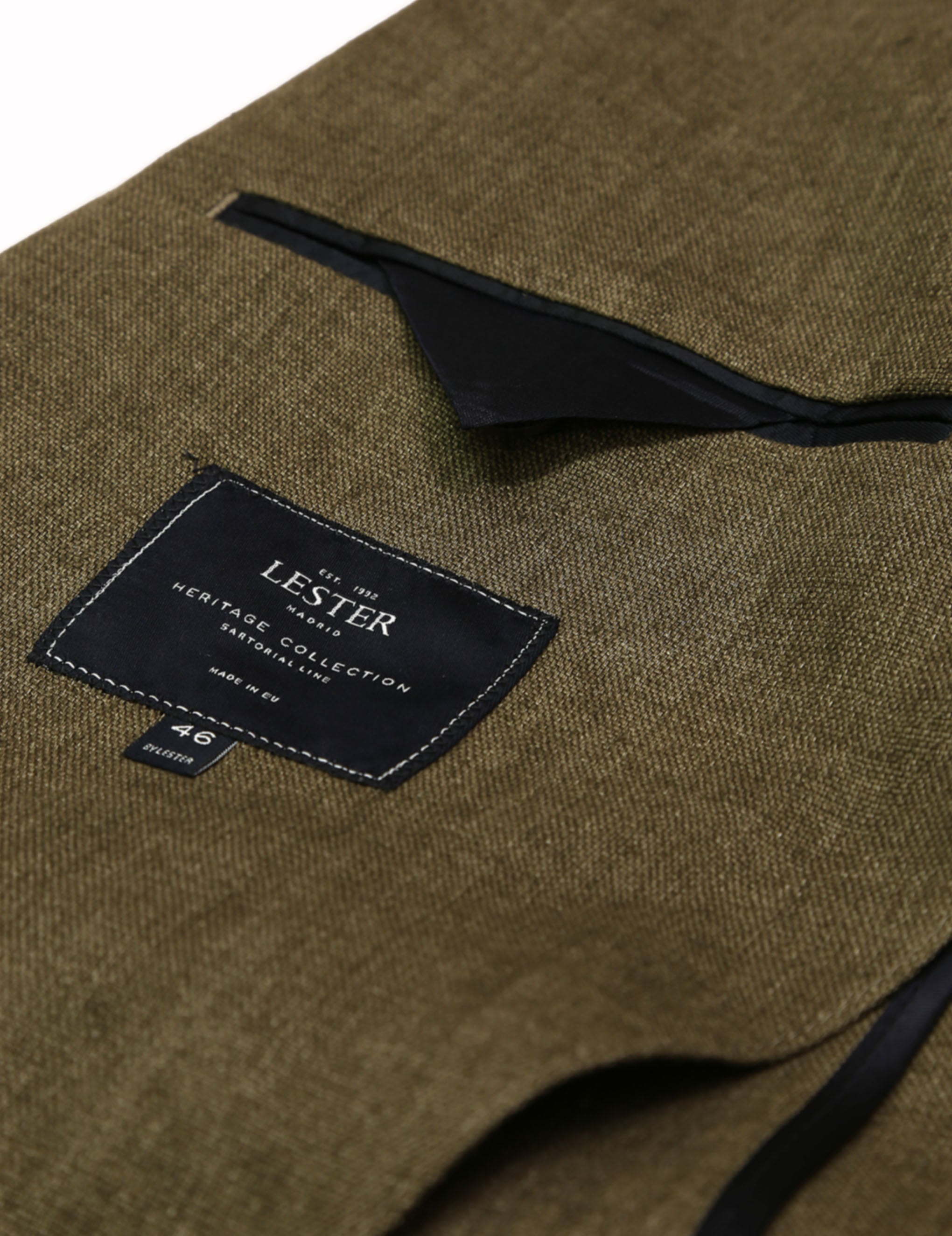 Chaqueta lino ojo de perdiz Verde