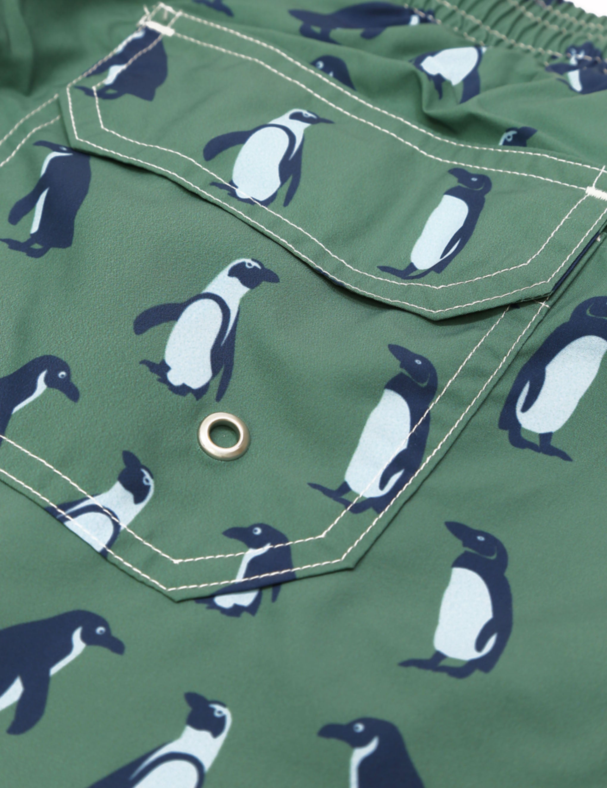 Traje de baño pinguino Verde