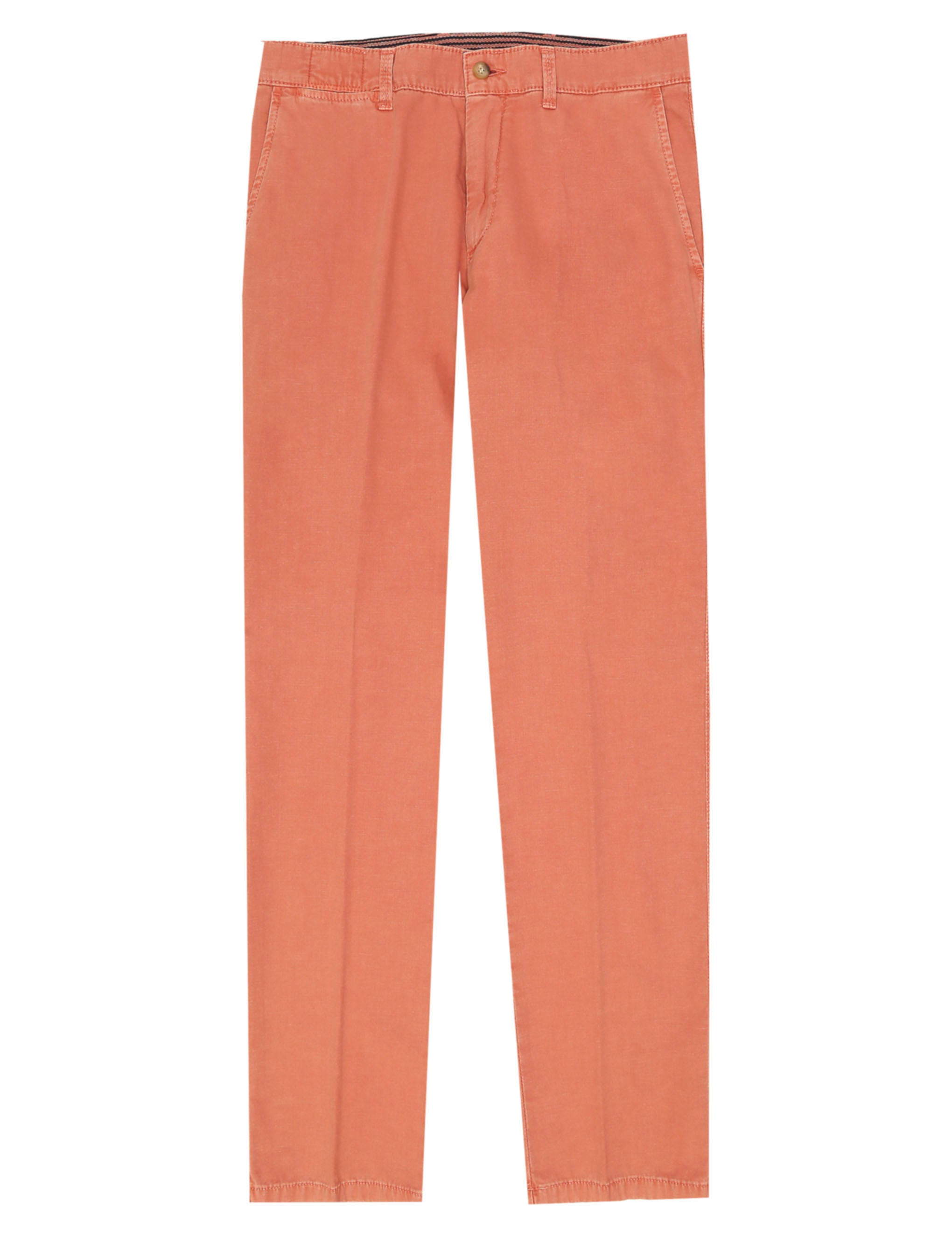 Pantalón lino algodón Rojo