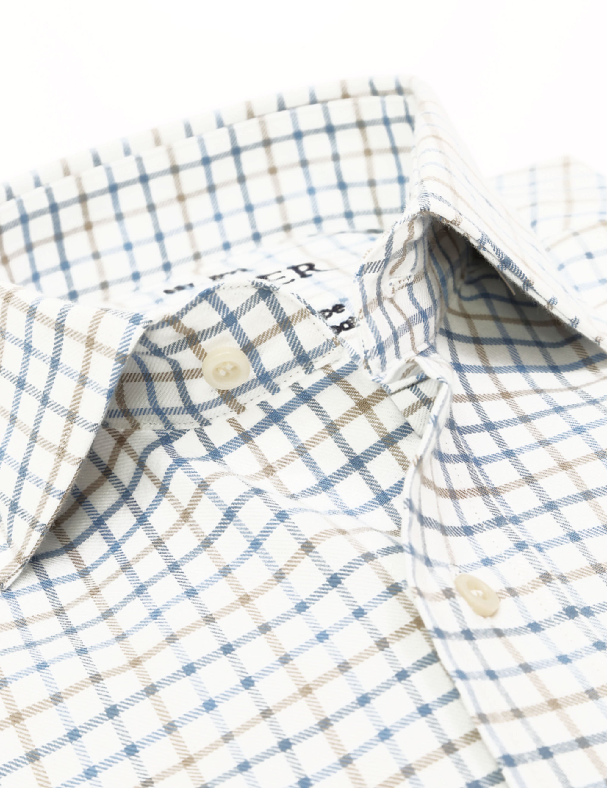 Camisa sport viela cuadro medio Azul/beige