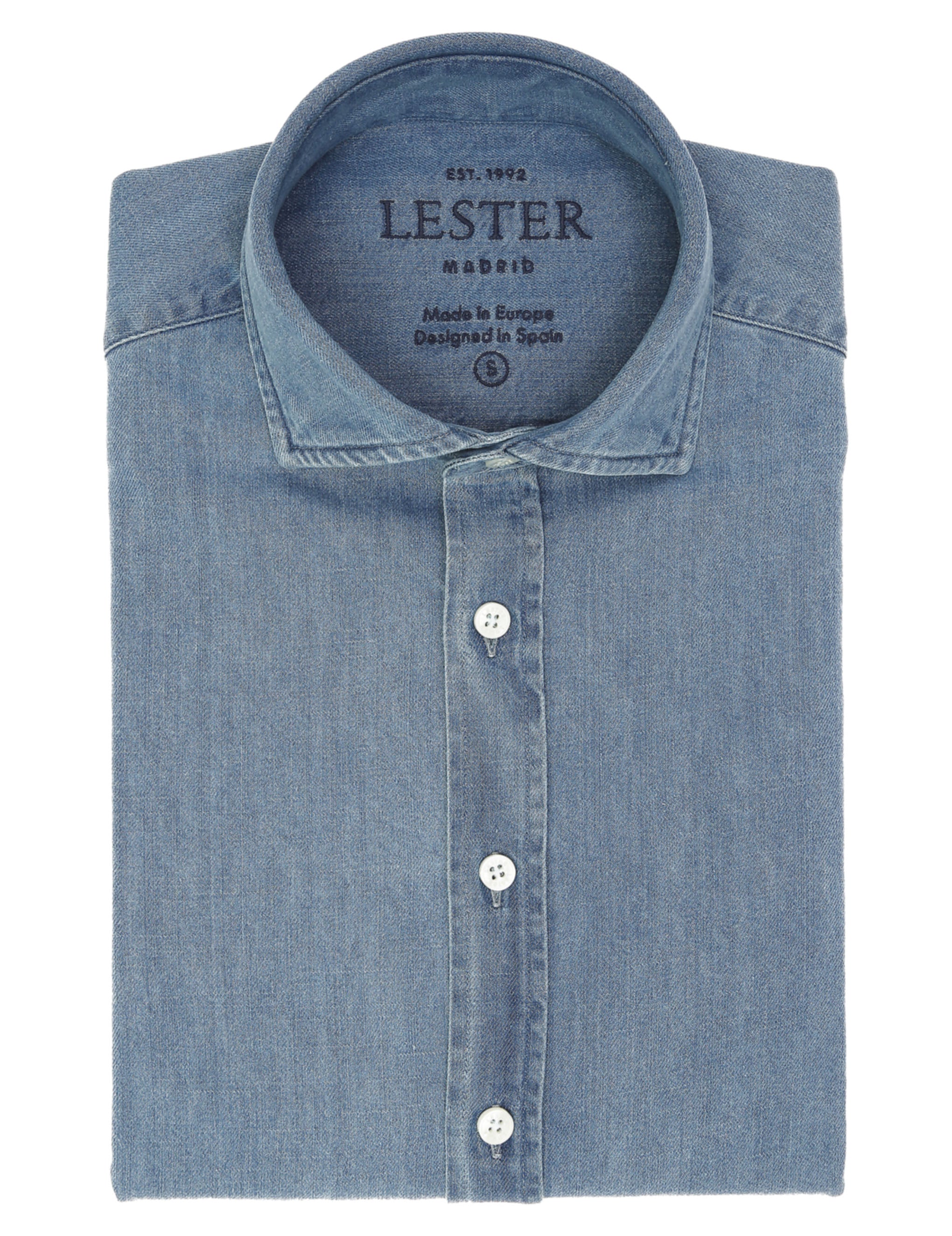 Camisa sport denim Azul