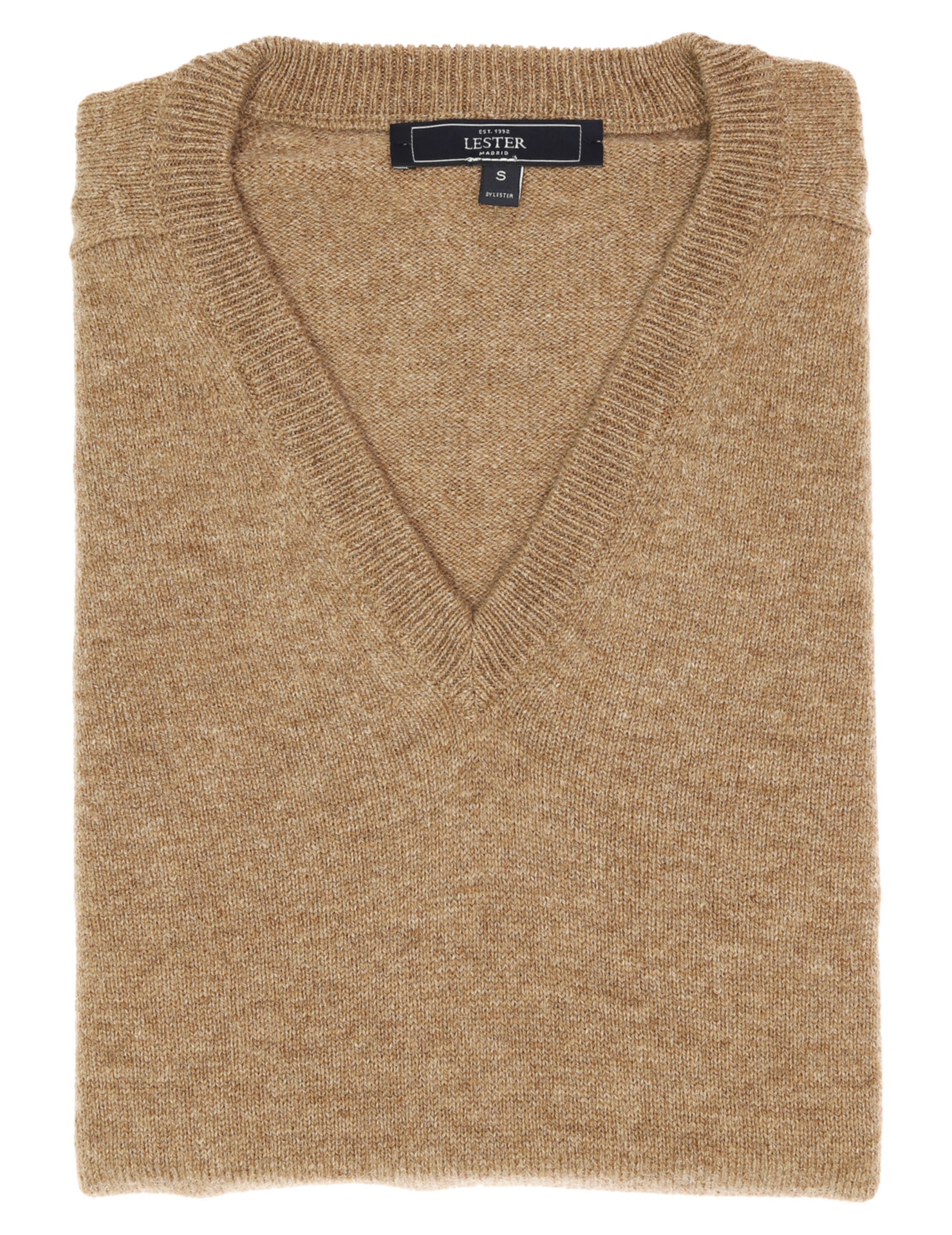 Jersey lana pico Beige