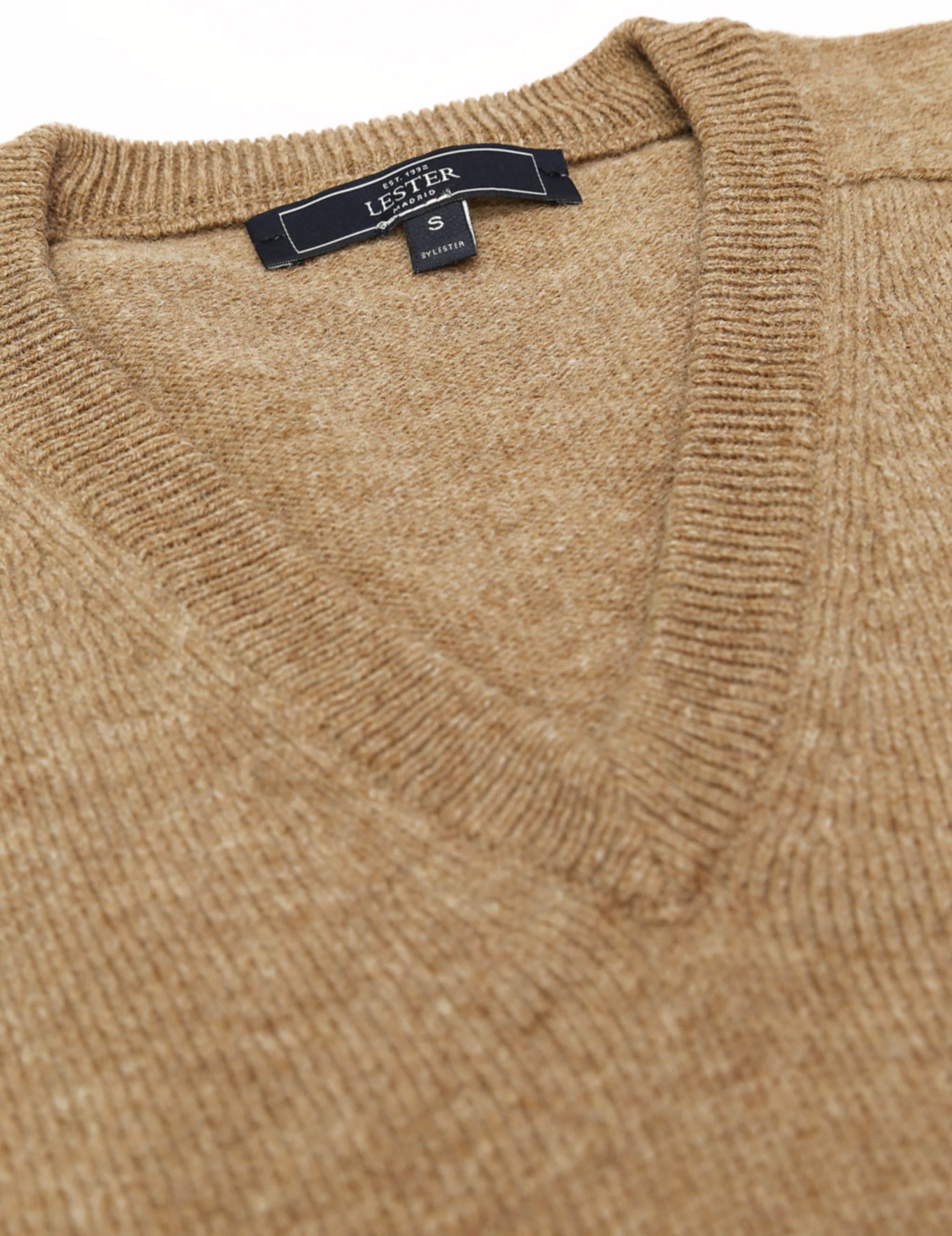 Jersey lana pico Beige