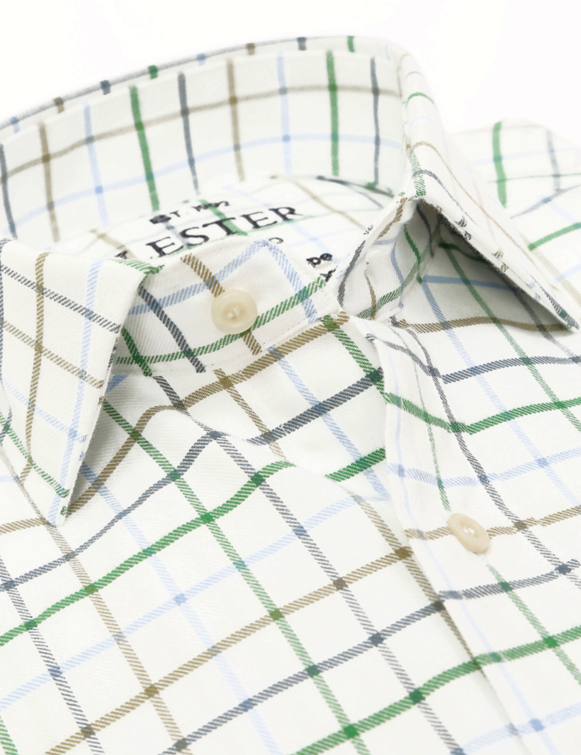 Camisa sport viela cuadro grande Azul/verde