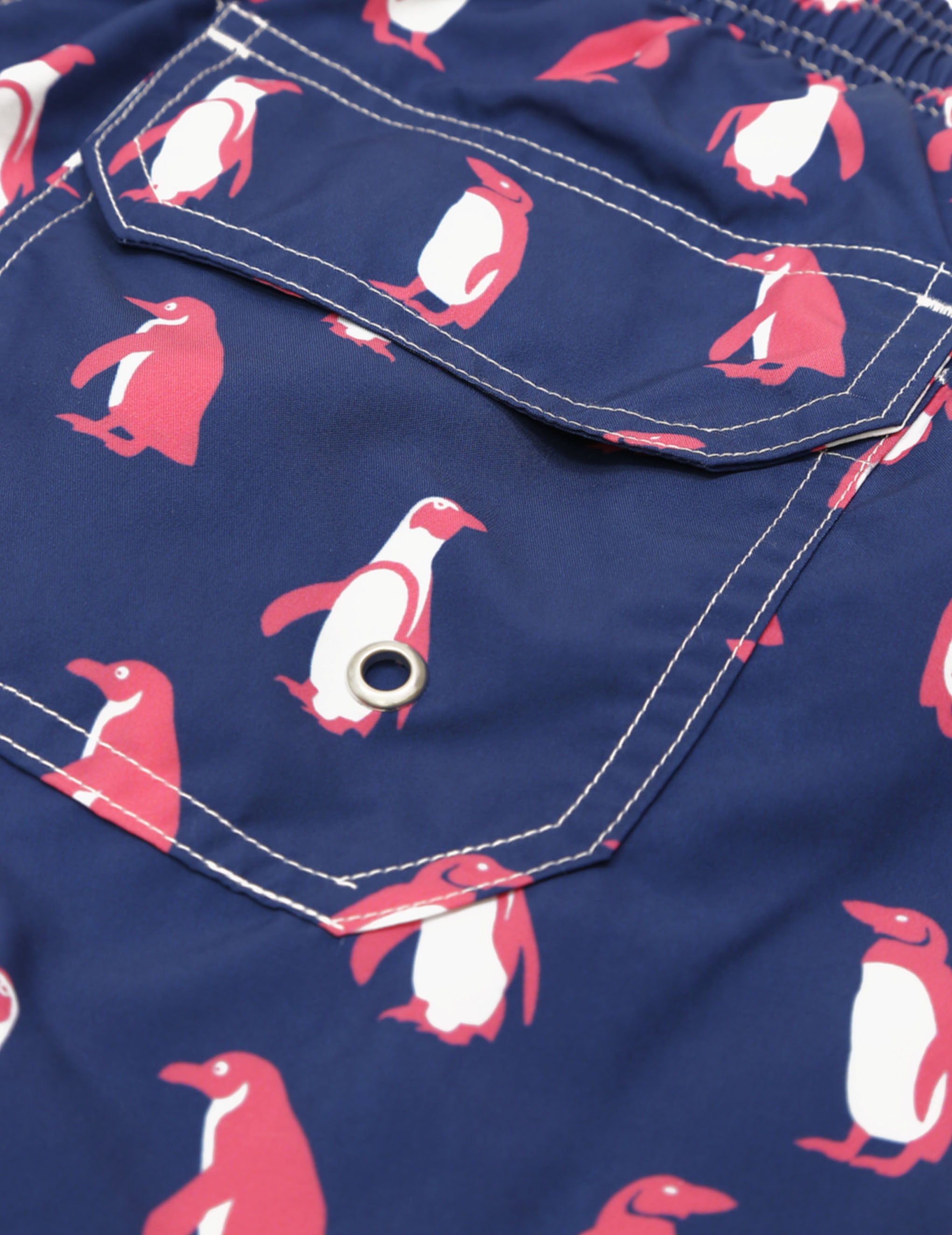 Traje de baño pinguino Azul/rosa
