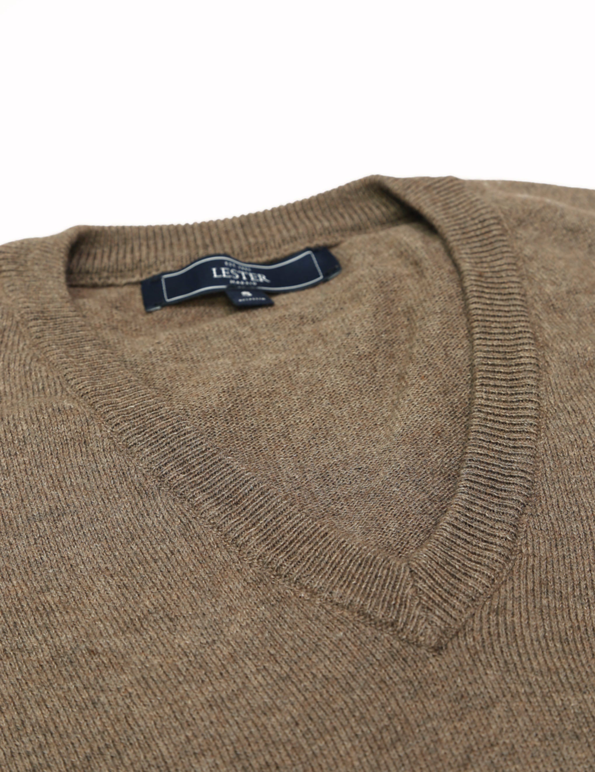 Jersey pico algodón cashmere Beige