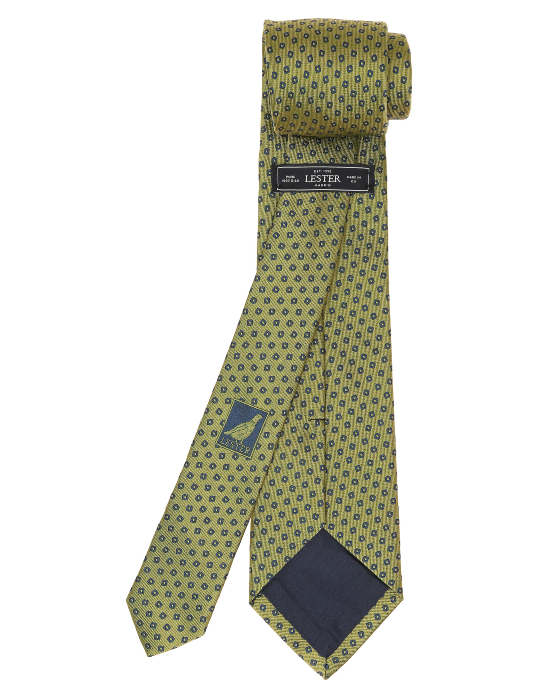 Corbata cuadro irregular Verde/azul