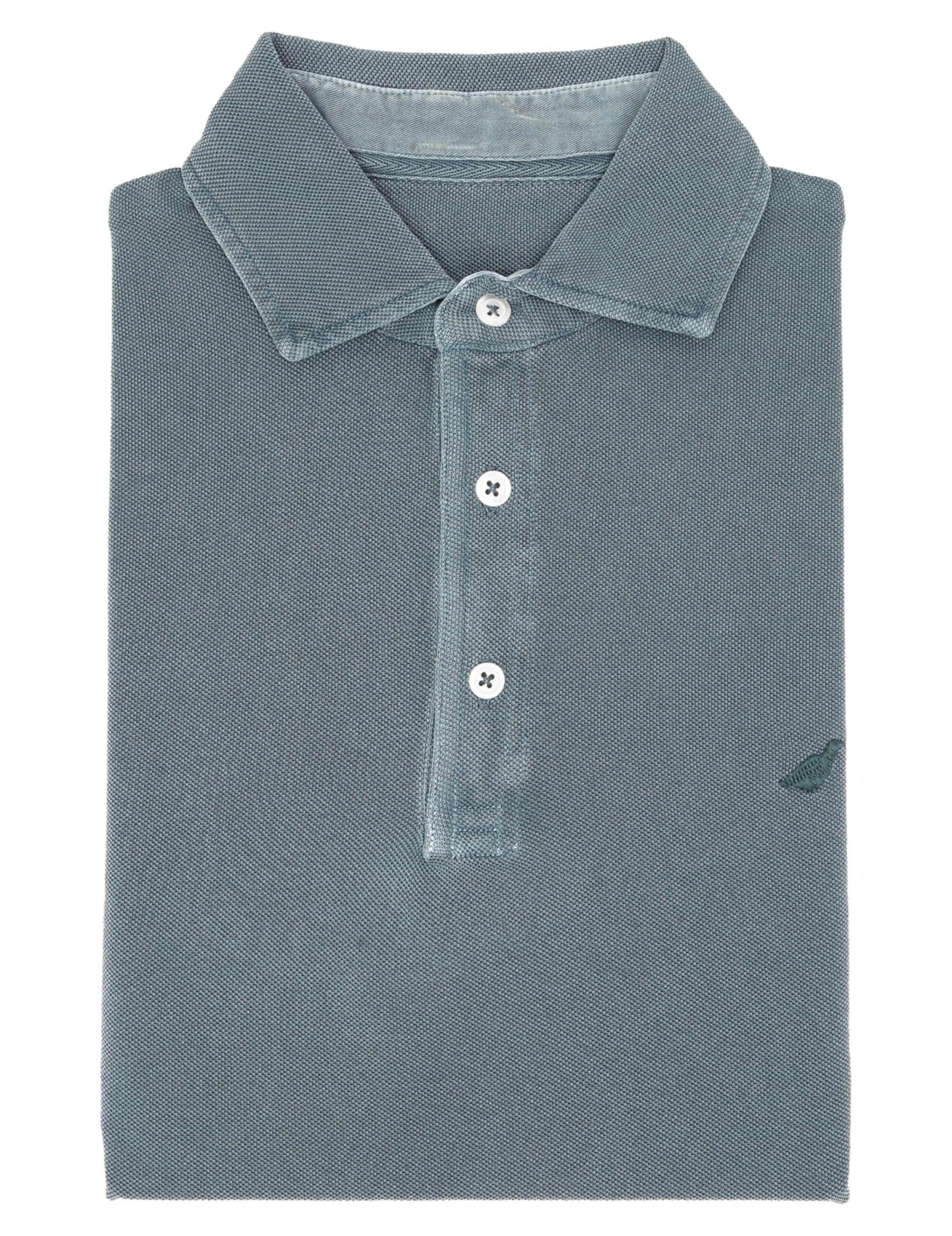 Polo pique manga larga Azul