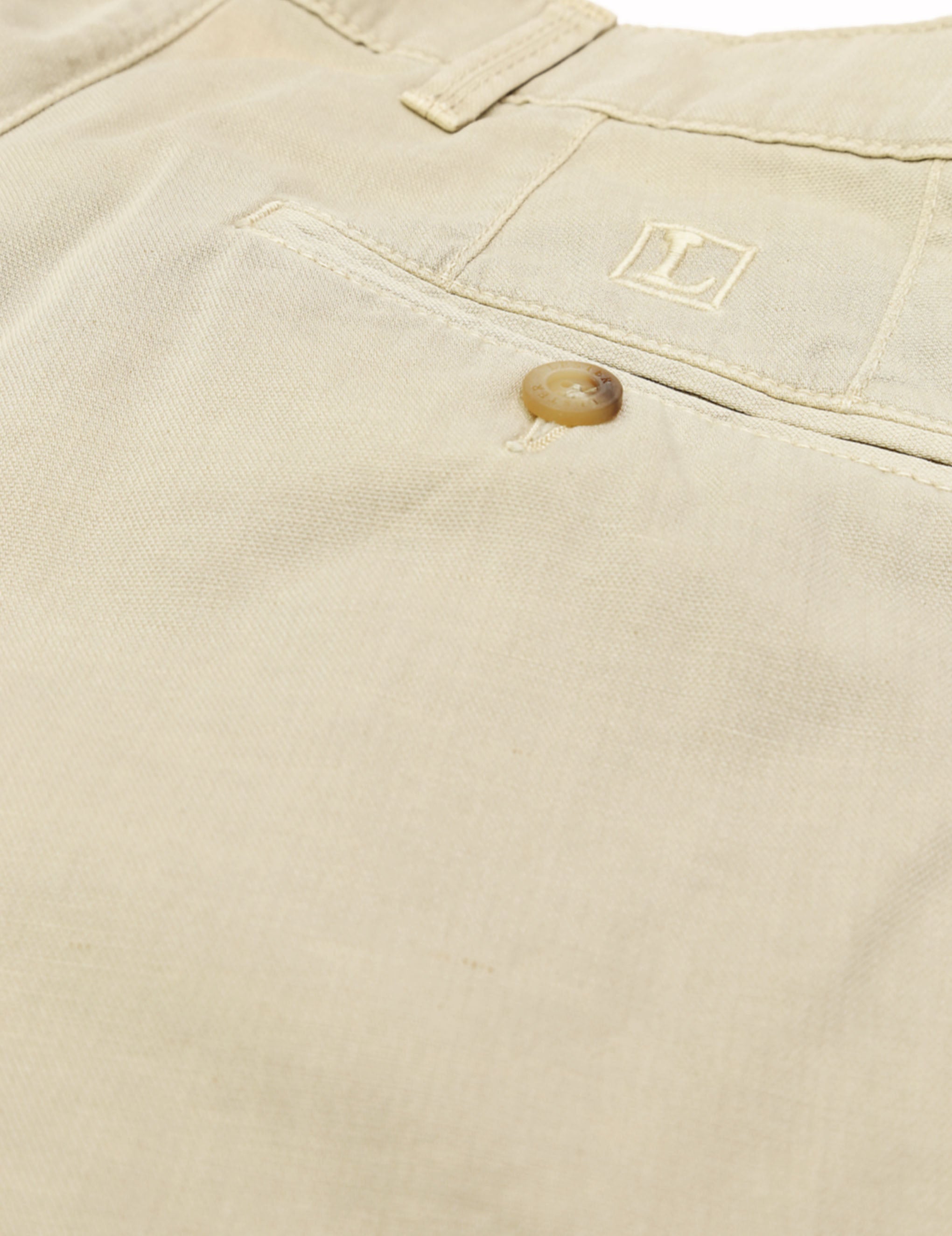Pantalón lino algodón Beige