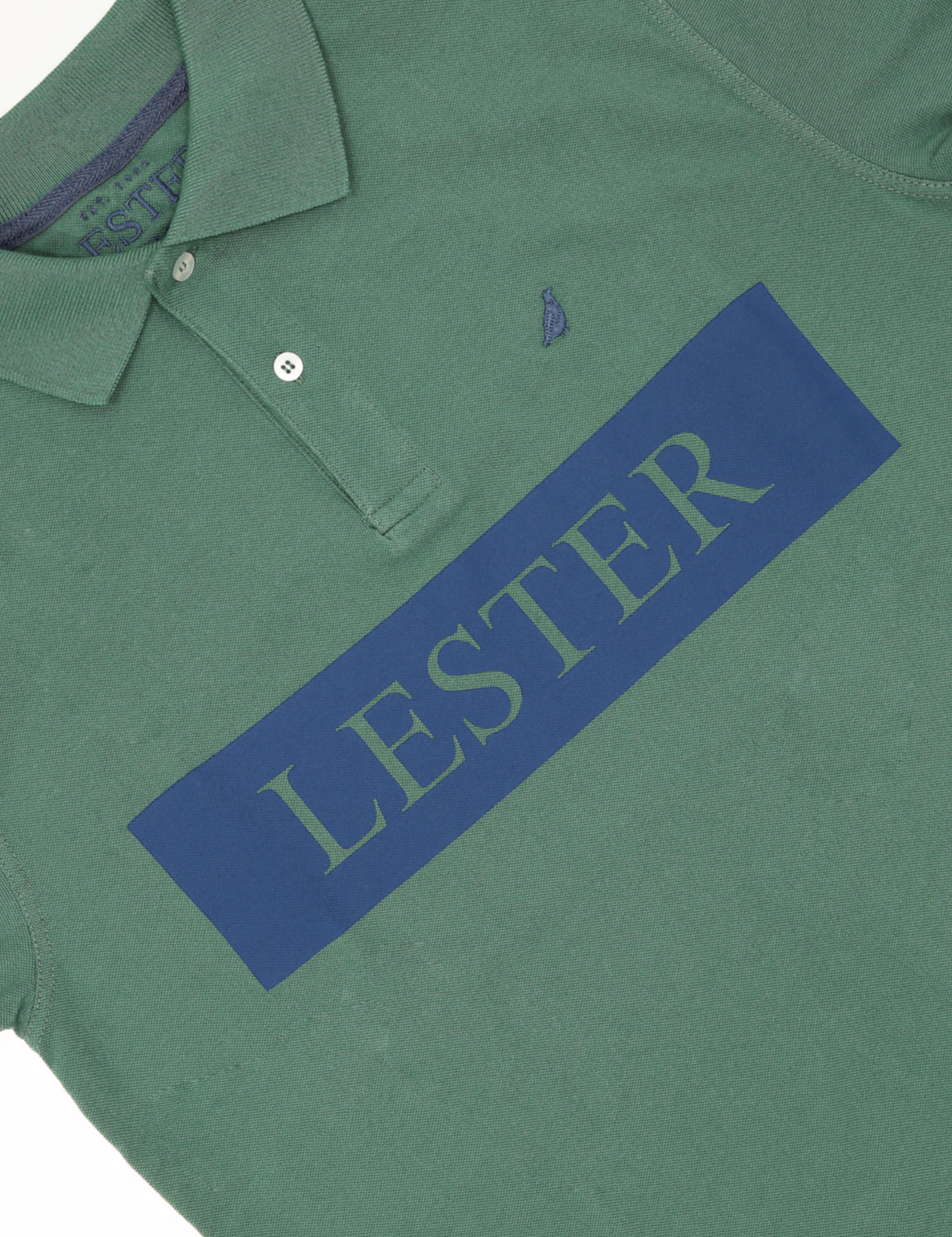 Polo franja lester Verde oscuro