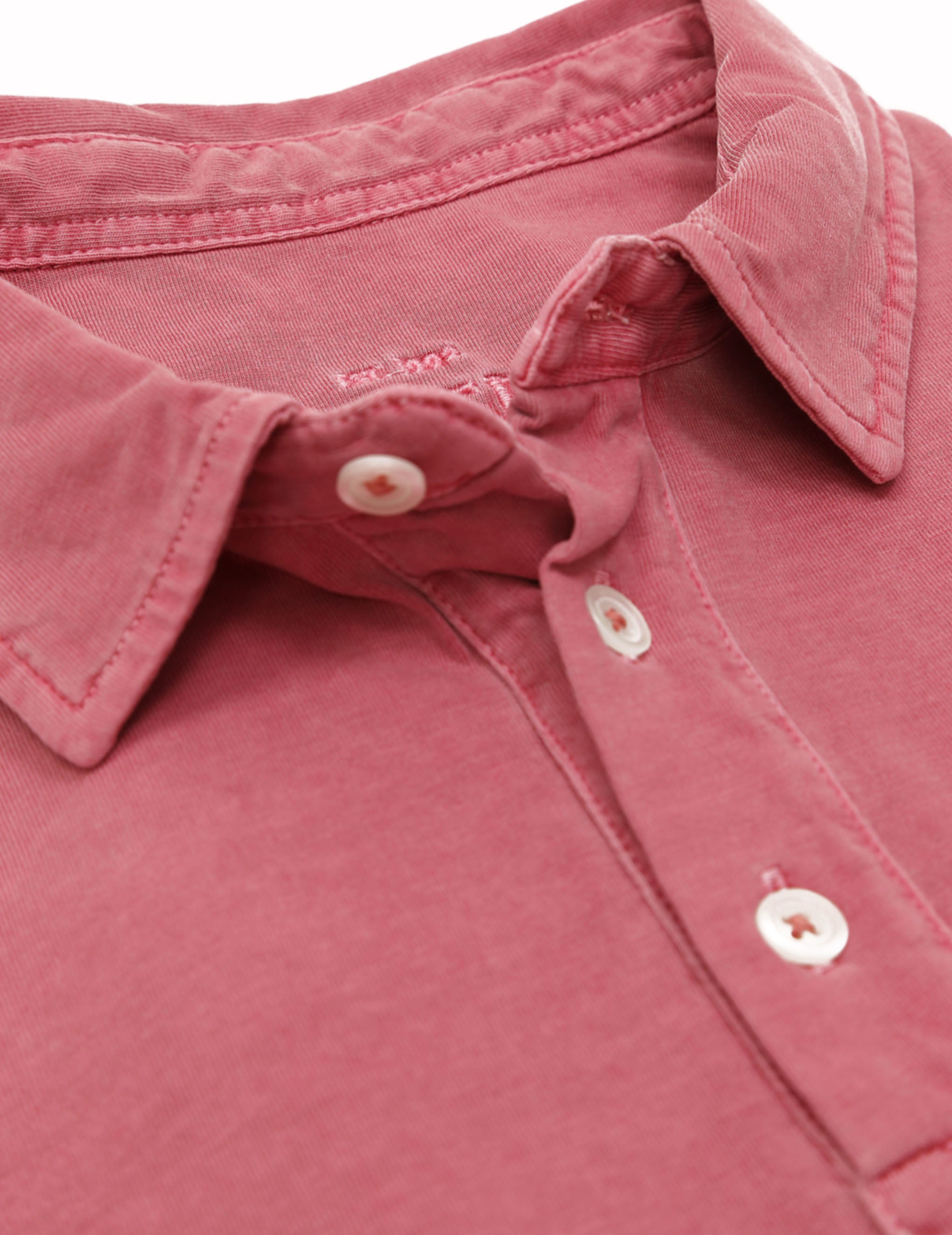 Polo jersey lavado Fresa