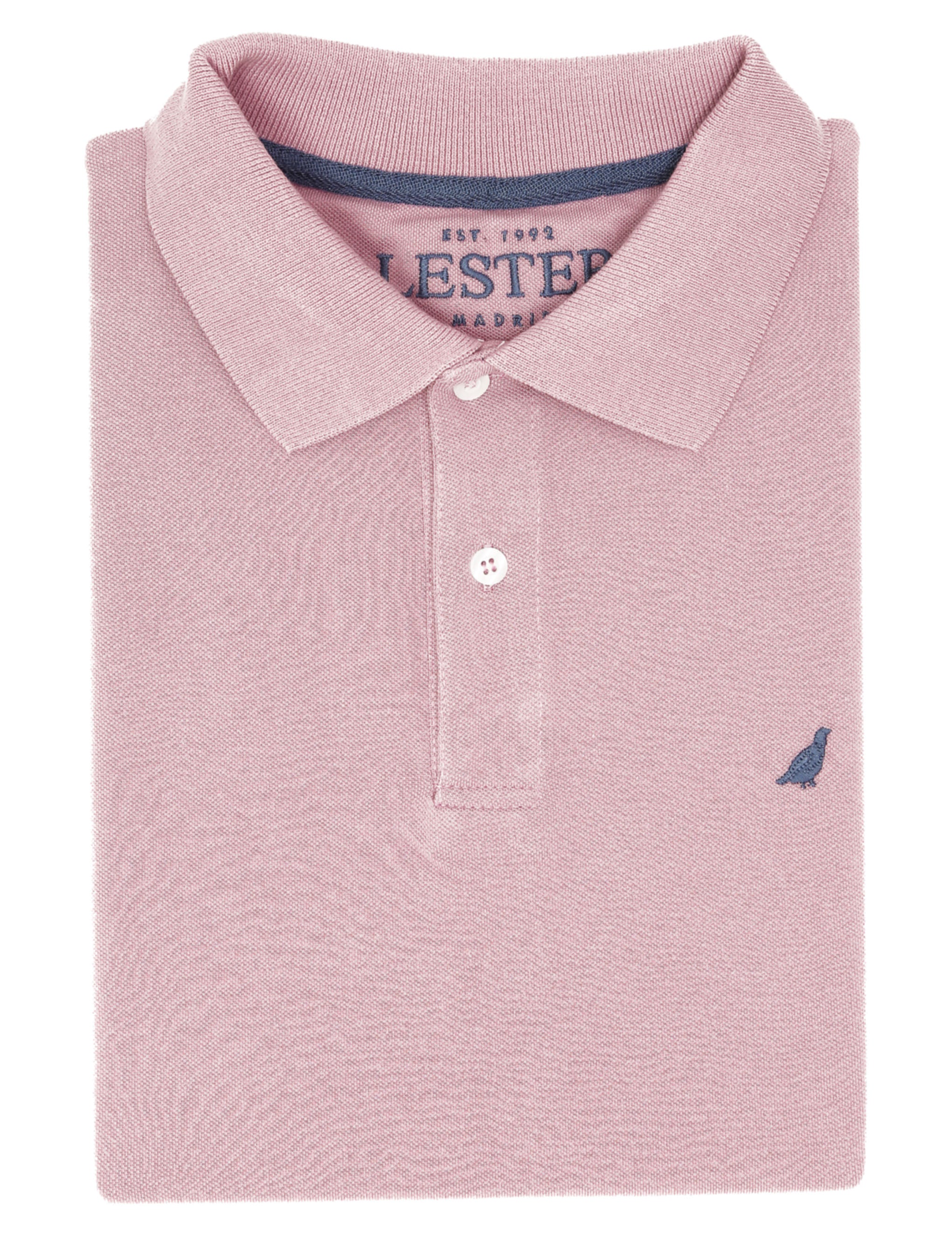 Polo pique manga corta Rosa