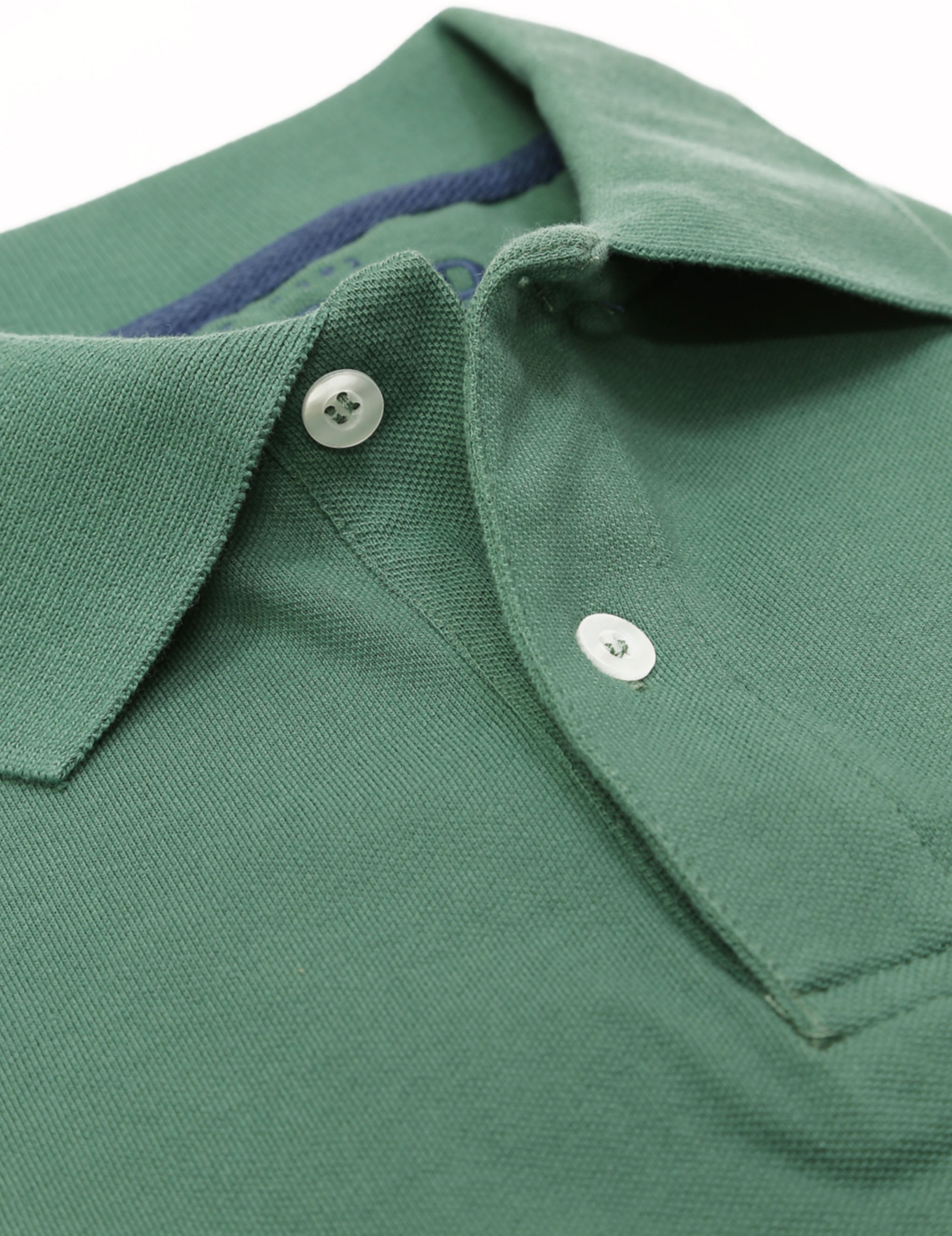 Polo pique manga corta Verde oscuro