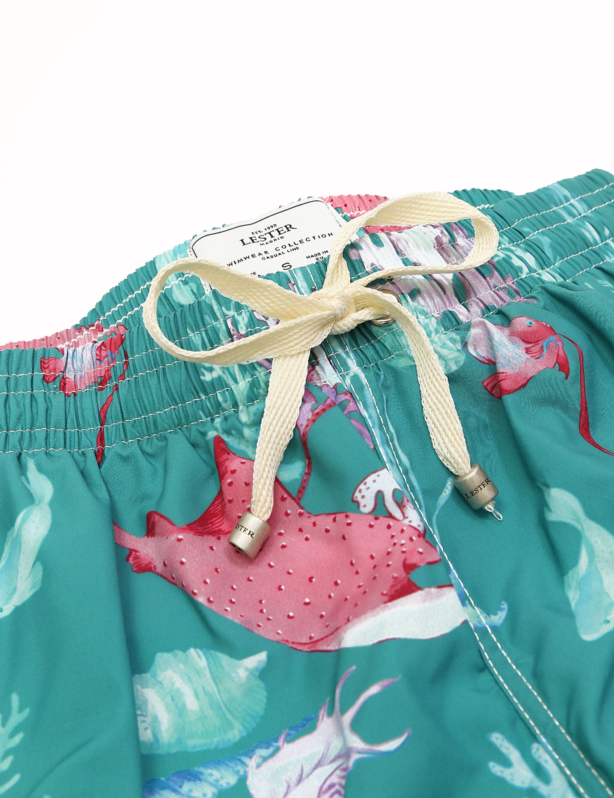 Traje de baño rayas corales Verde