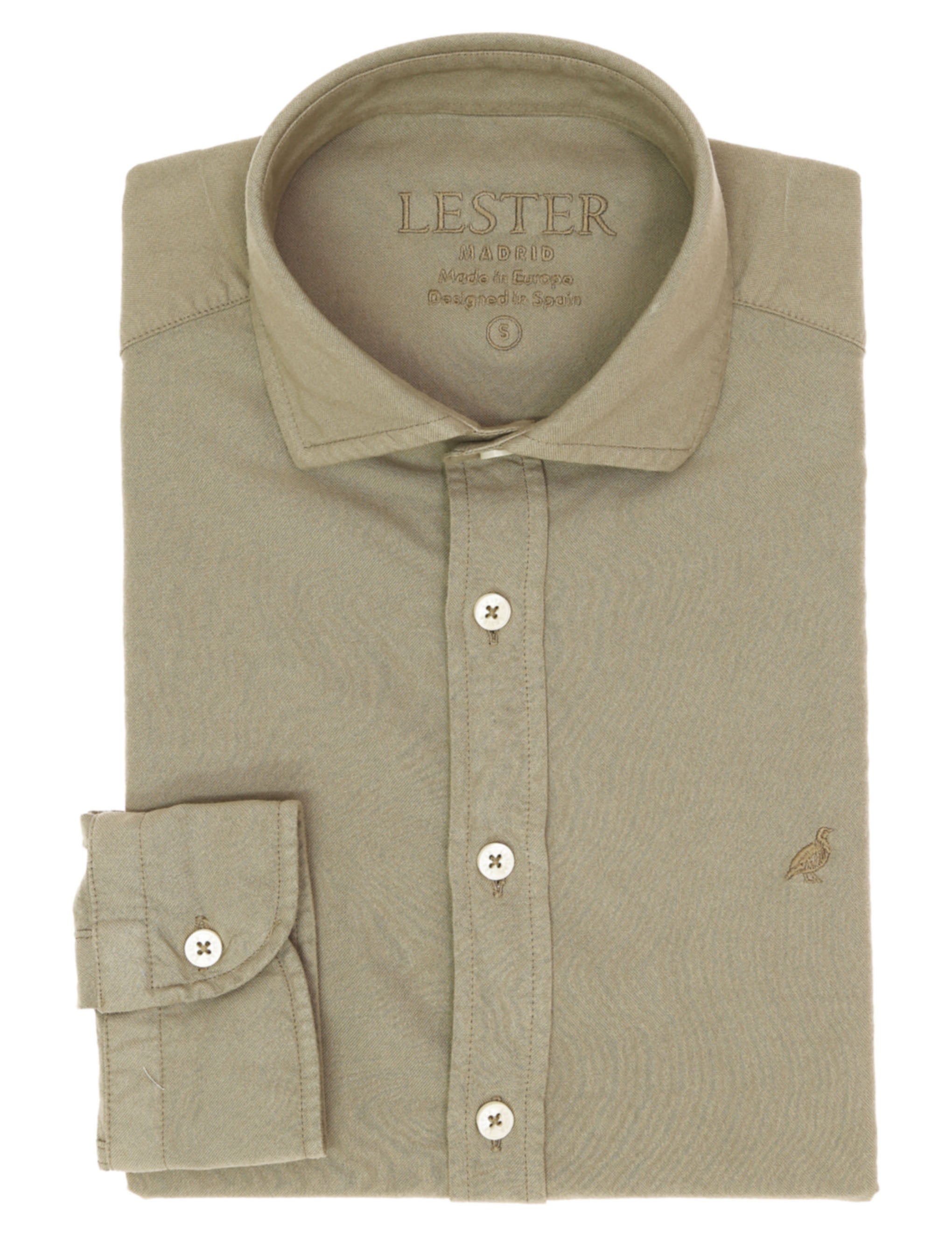 Camisa oxford tintada Gris
