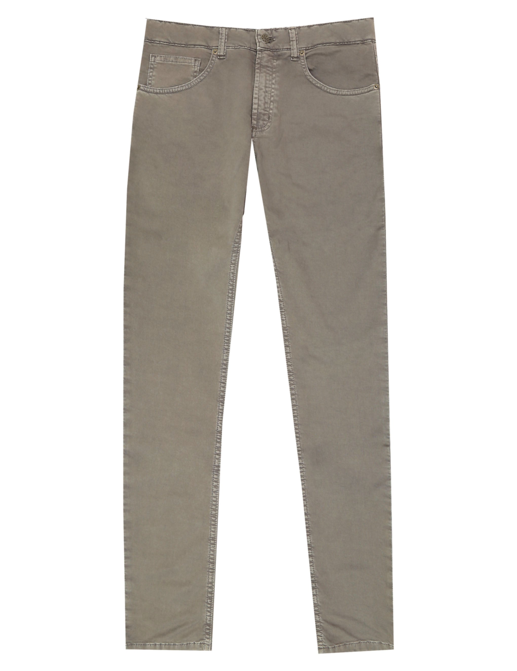 Pantalón 5 bolsillos satén Gris