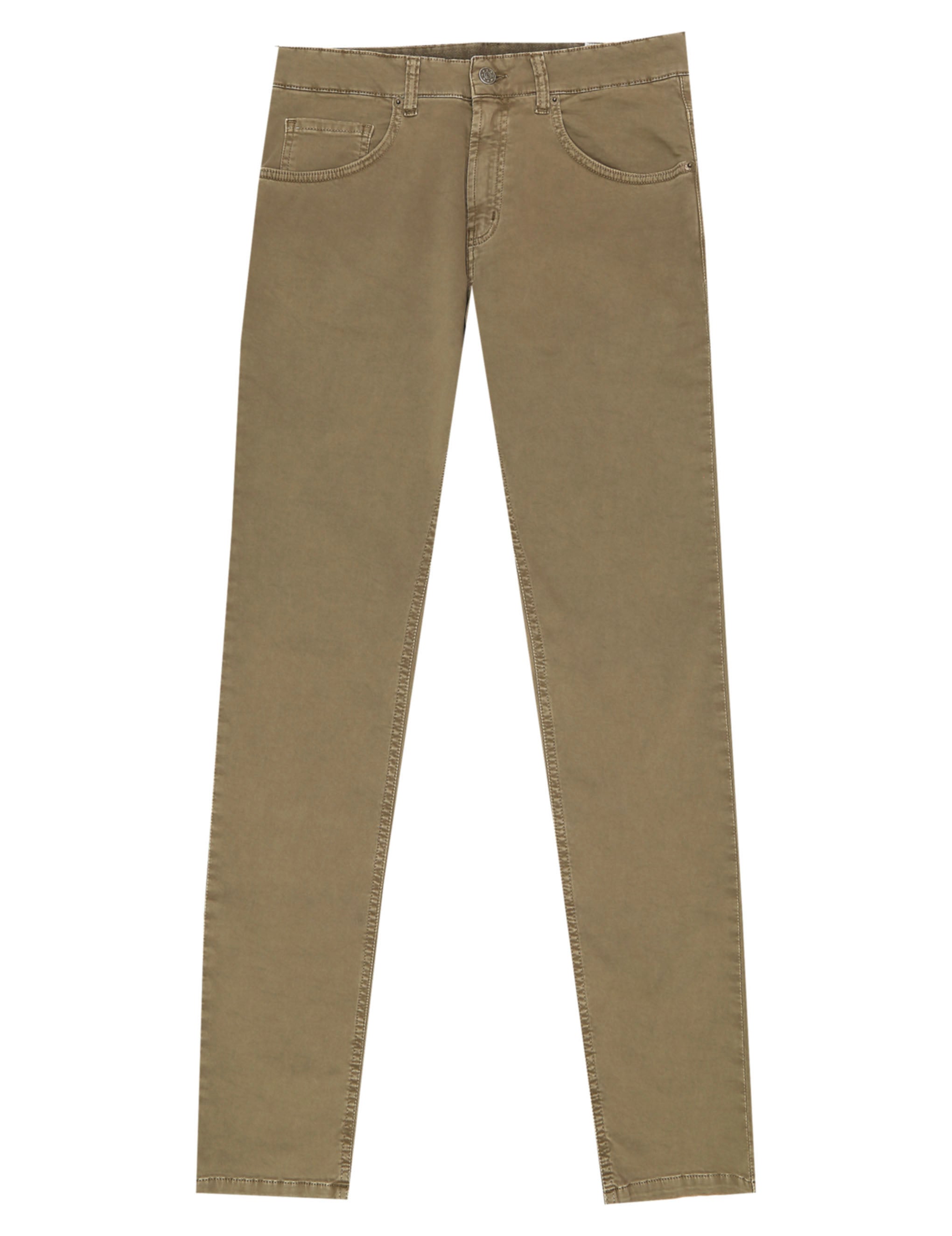 Pantalón 5 bolsillos satén Kaki