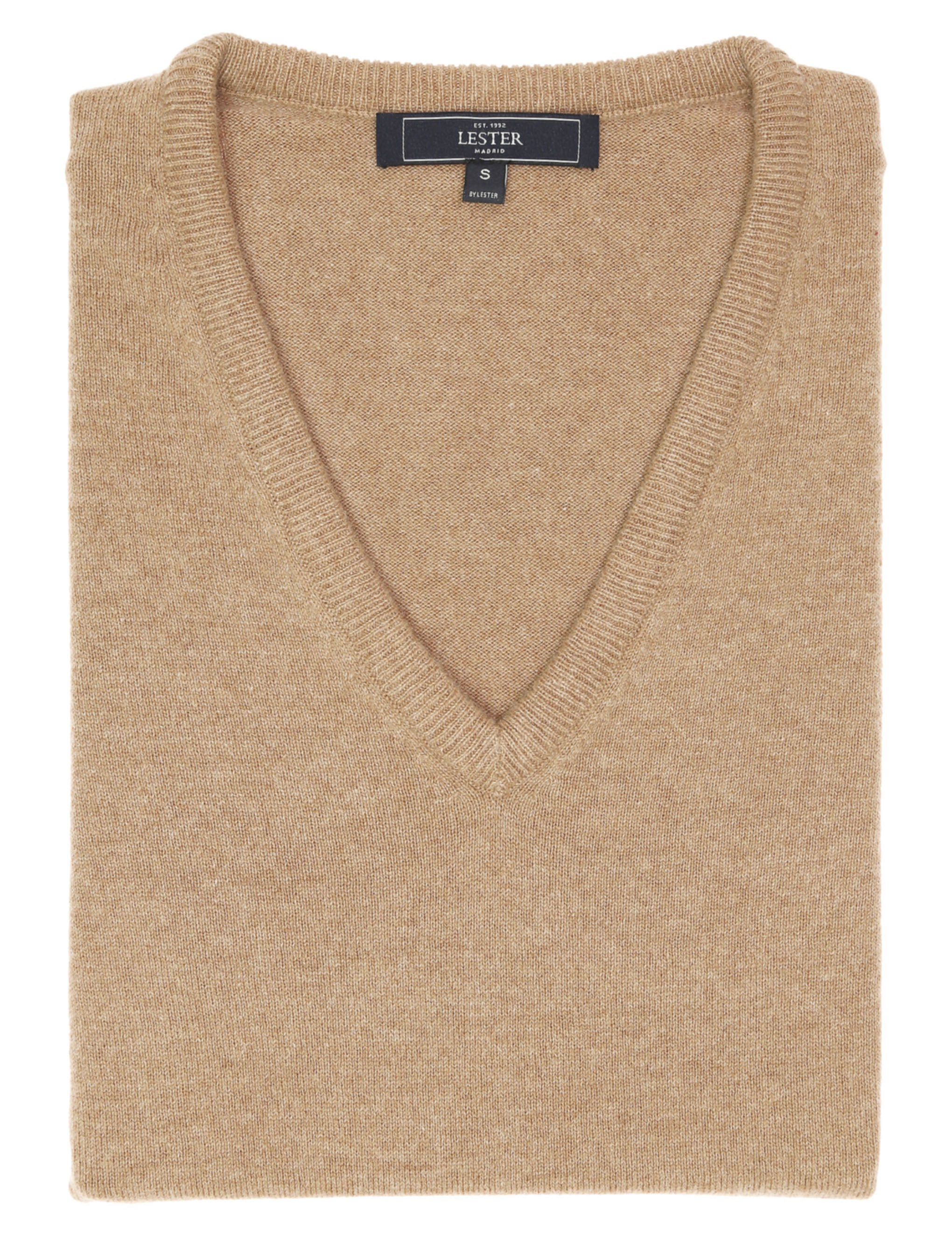 Jersey cashmere pico Beige