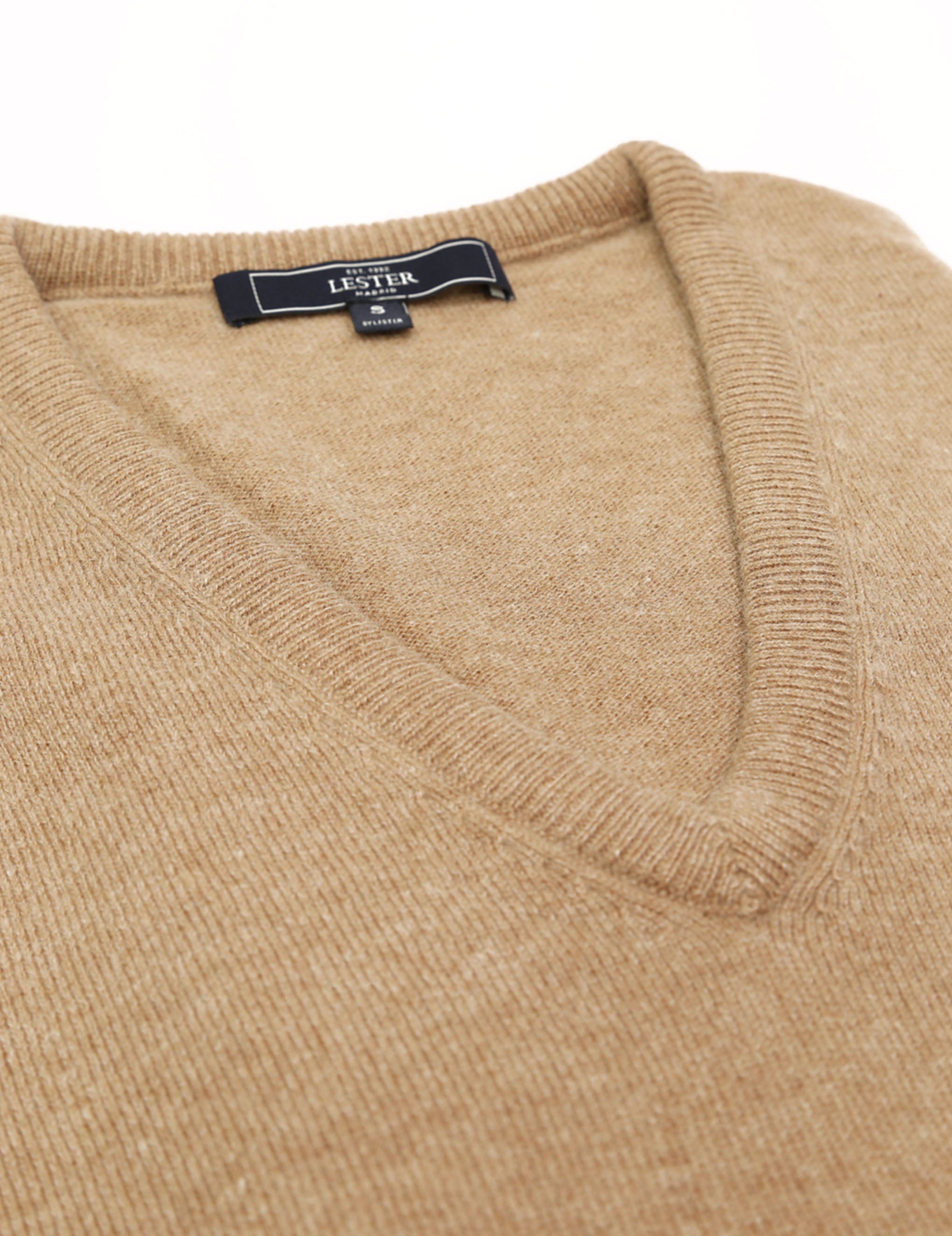 Jersey cashmere pico Beige