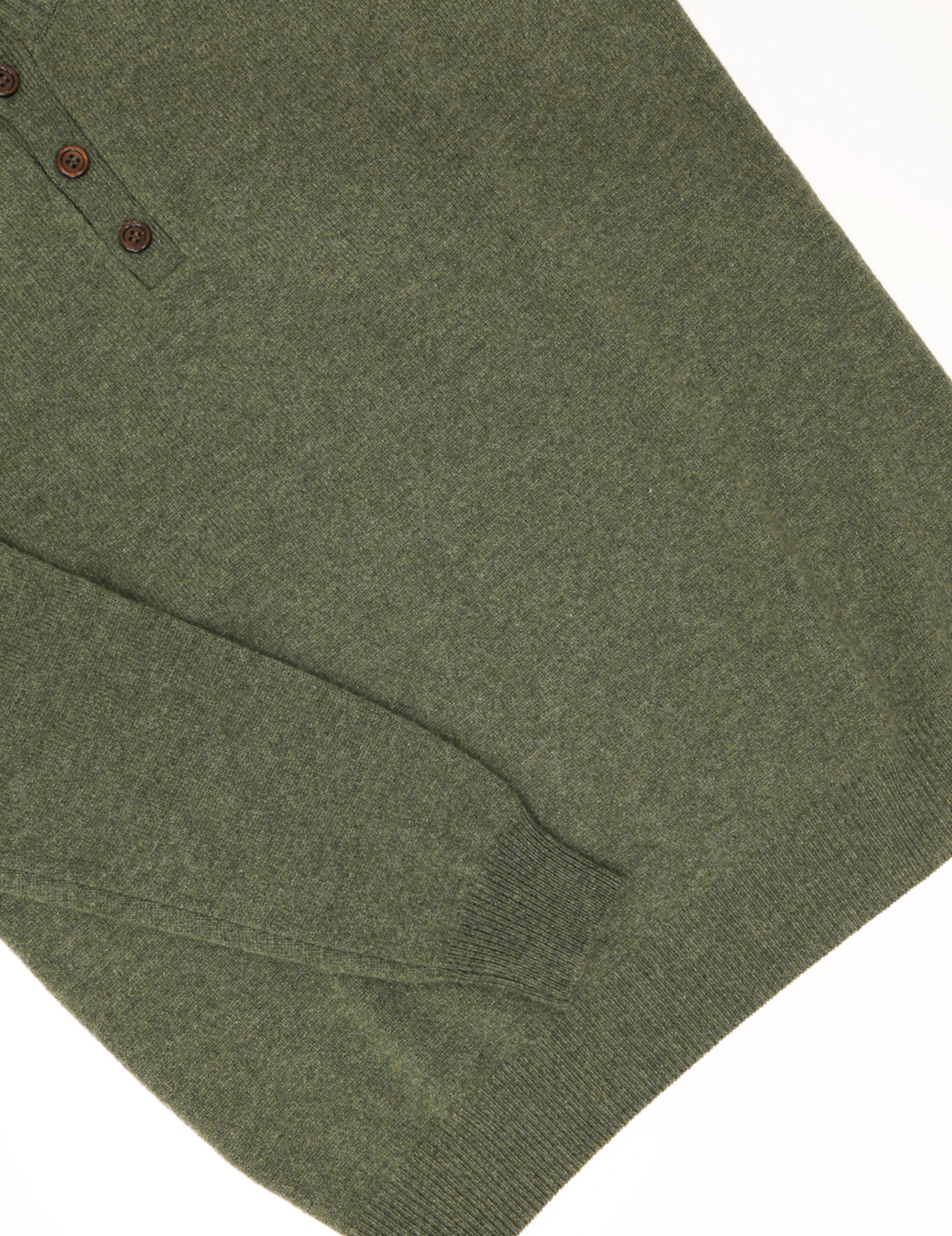 Jersey botones lana Verde