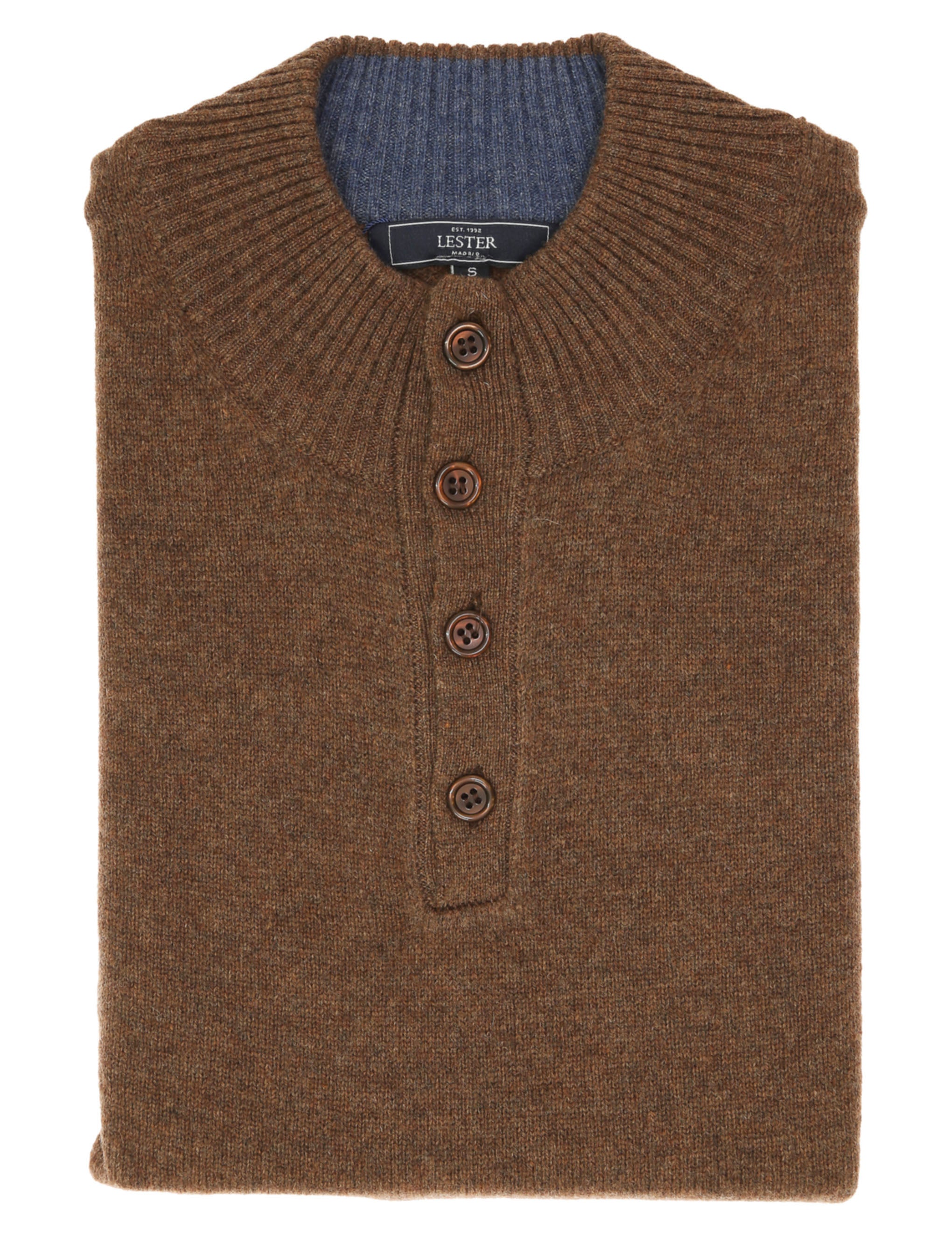 Jersey botones lana Beige