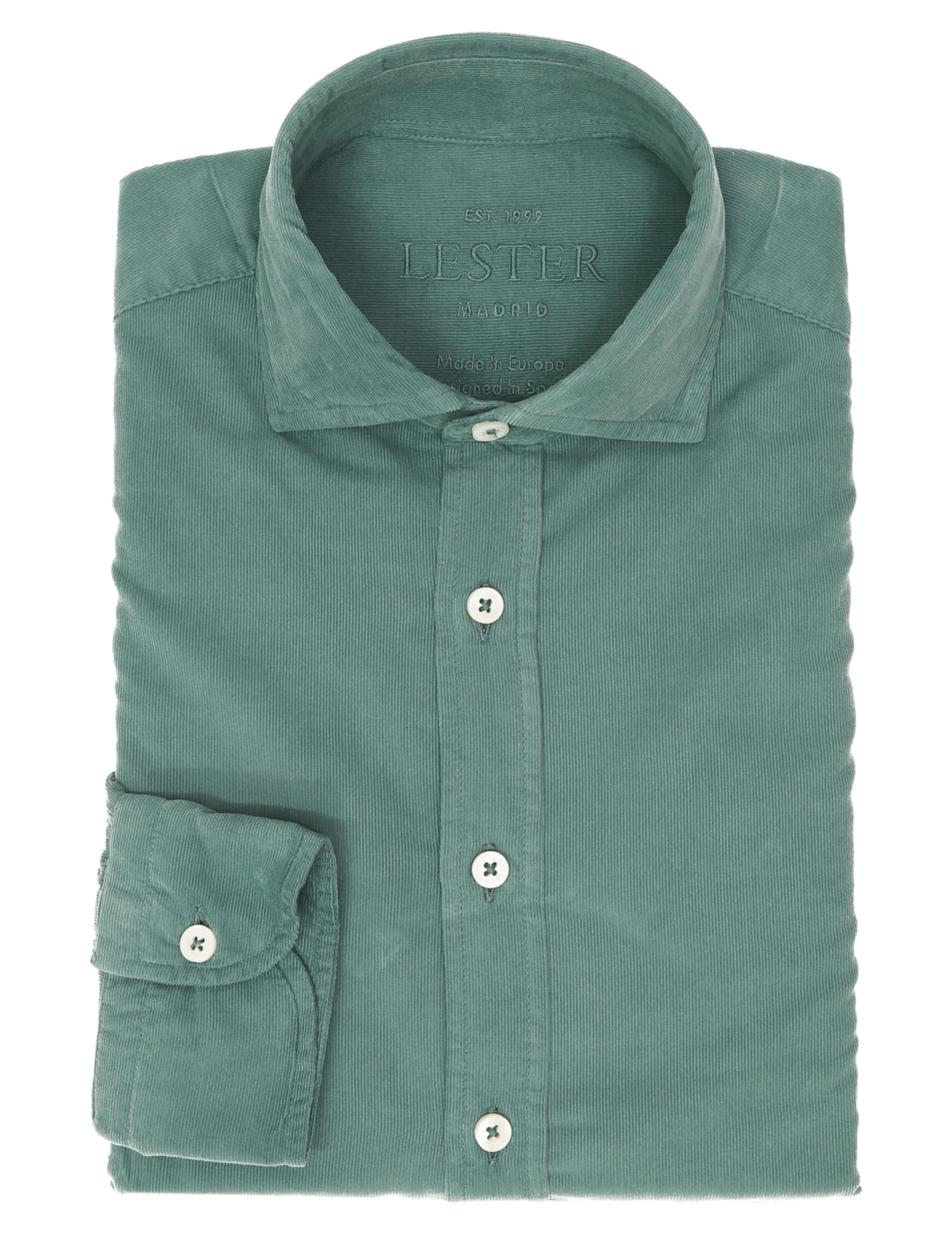 Camisa micropana tintada Verde